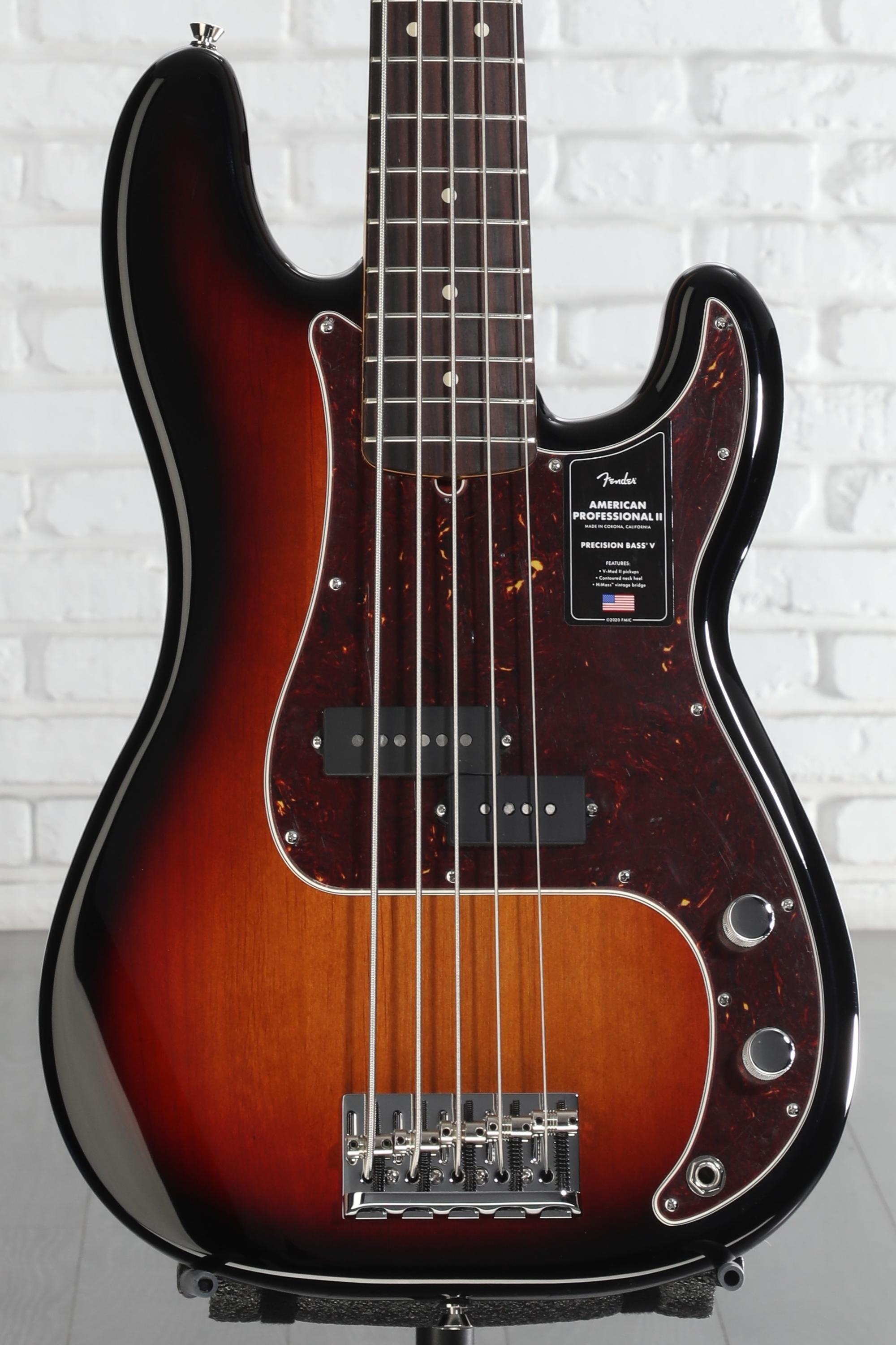 ベース Fender USA ProfessionalII PrecisionBassV Fender American Professional II Precision Bass V - 3-color