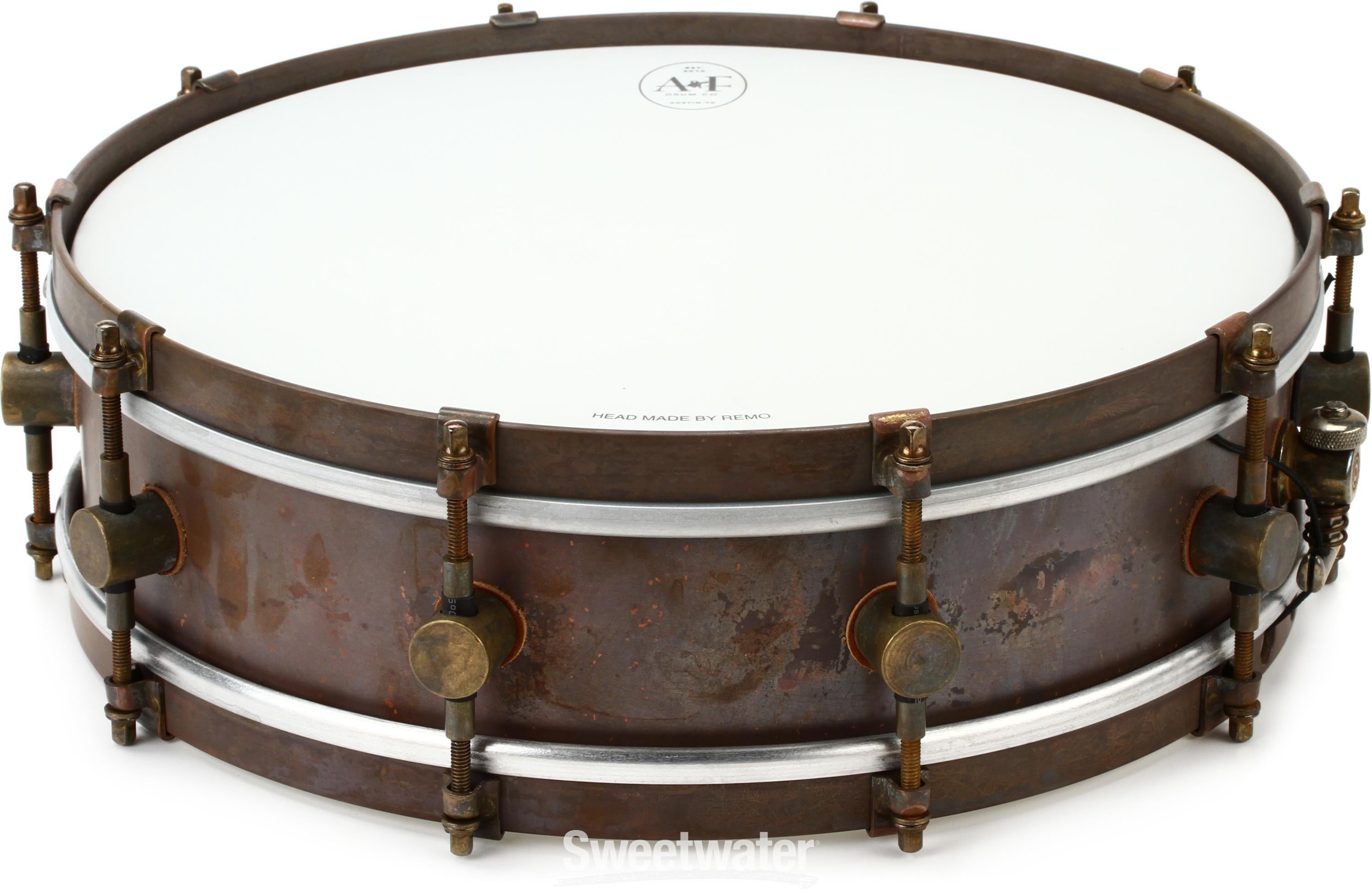 A&F'ers Bell Series Raw Copper Snare Drum - 4 x 14 inch - Sweetwater