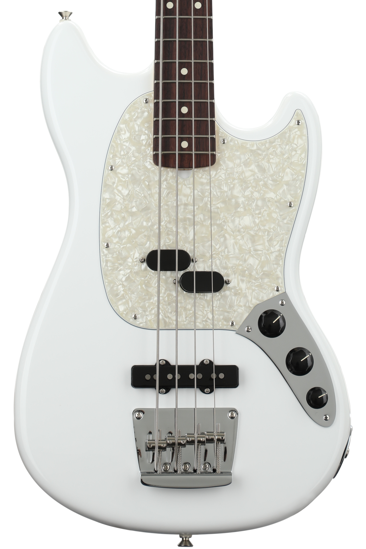 Fender American Performer Mustang Bass - Arctic White with