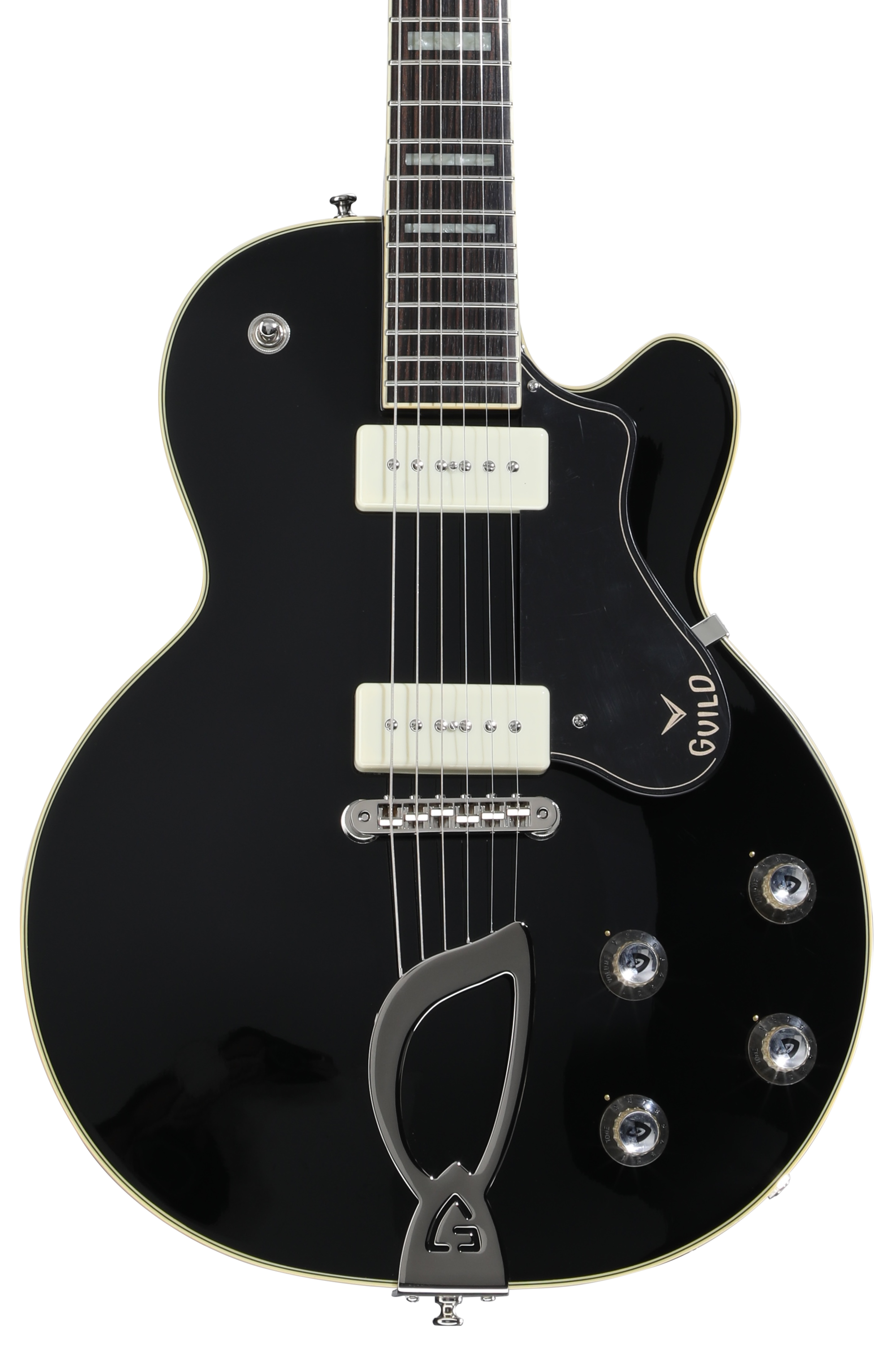 Guild M-75 Aristocrat Hollowbody Electric Guitar - Black | Sweetwater