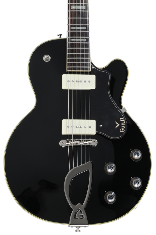 Guild M-75 Aristocrat Hollowbody Electric Guitar - Black | Sweetwater