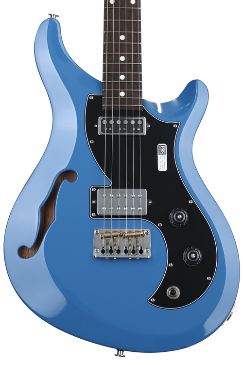 PRS S2 Vela Semi-Hollow Electric Guitar - Mahi Blue | Sweetwater
