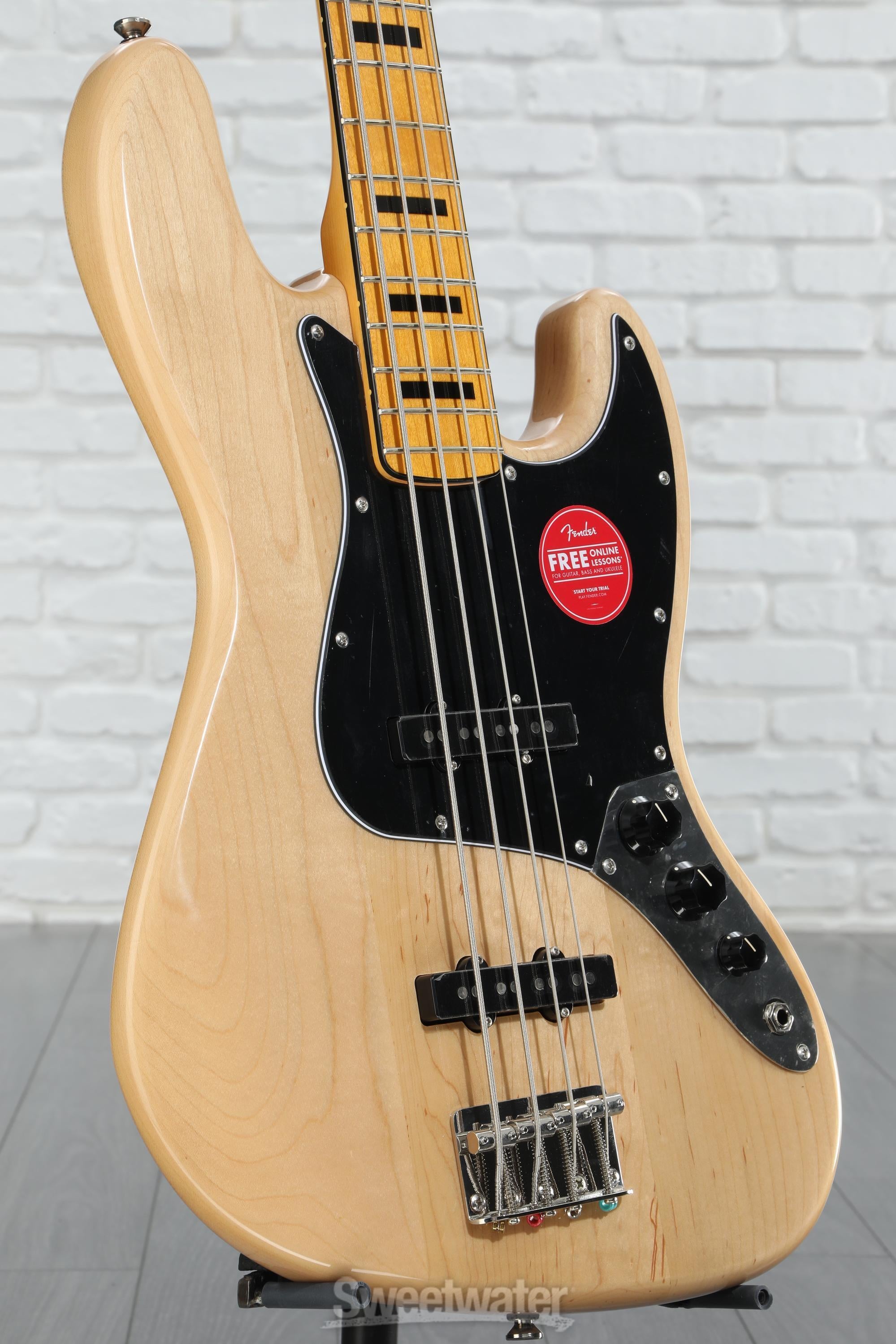 Squier Classic Vibe '70s Jazz Bass - Natural | Sweetwater