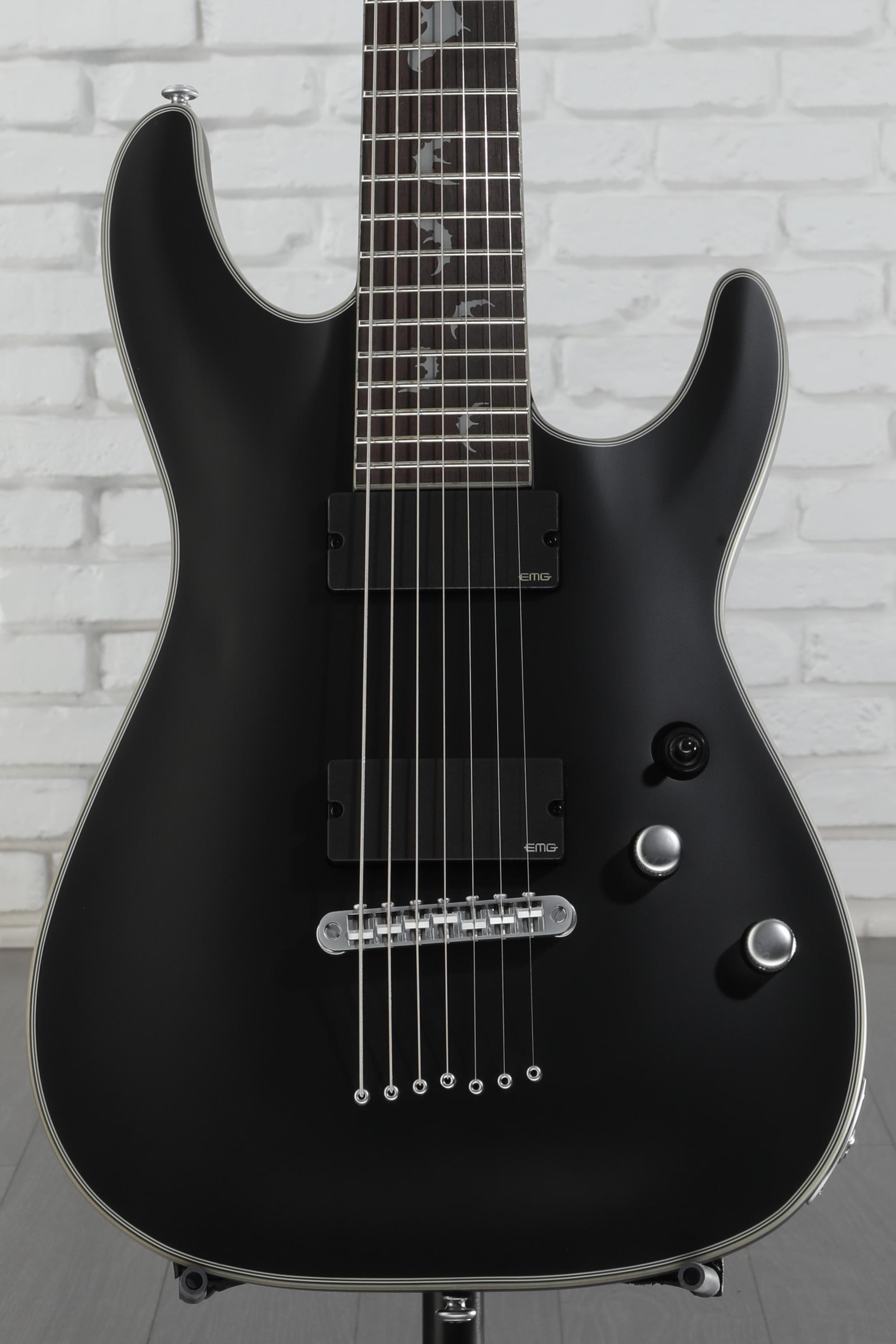 SCHECTER DAMIEN-7 サテンブラック 7弦 Schecter Guitar Research Damien-7 7-String Electric Guitar