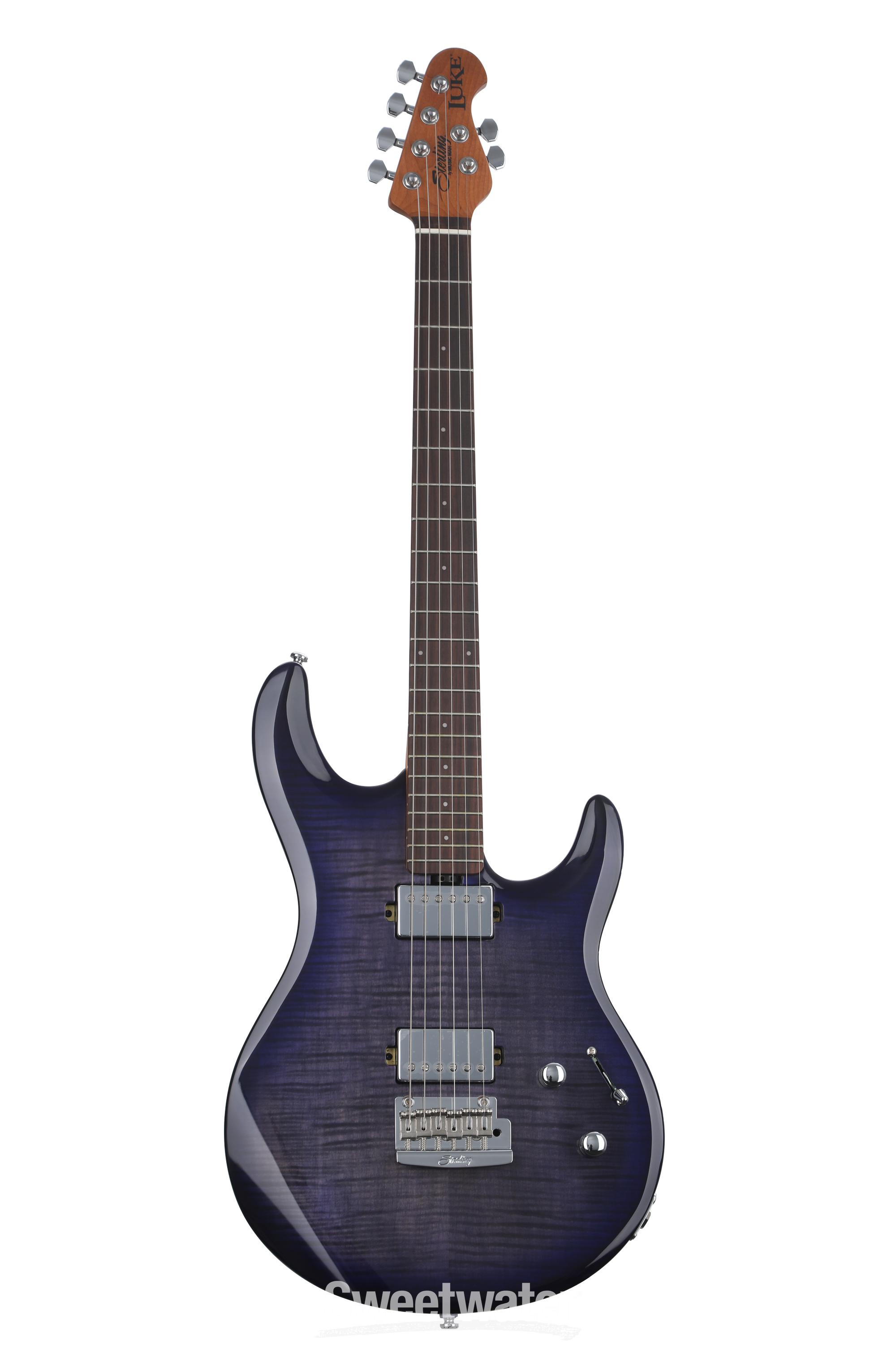 Sterling By Music Man Steve Lukather LK100 Electric Guitar - Blueberry  Burst with Bag