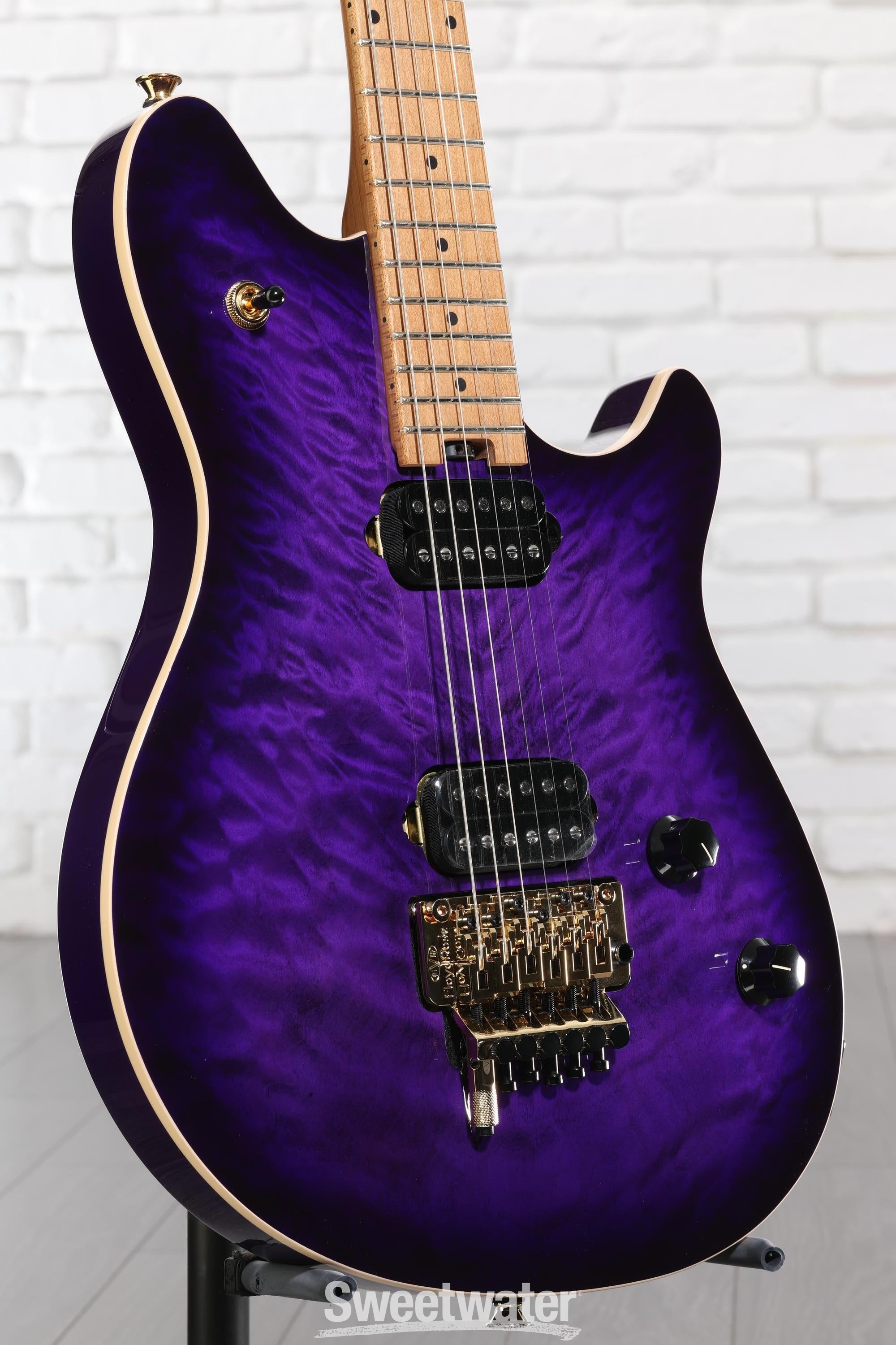 Photo of EVH Wolfgang Special QM Electric Guitar - Purple Burst