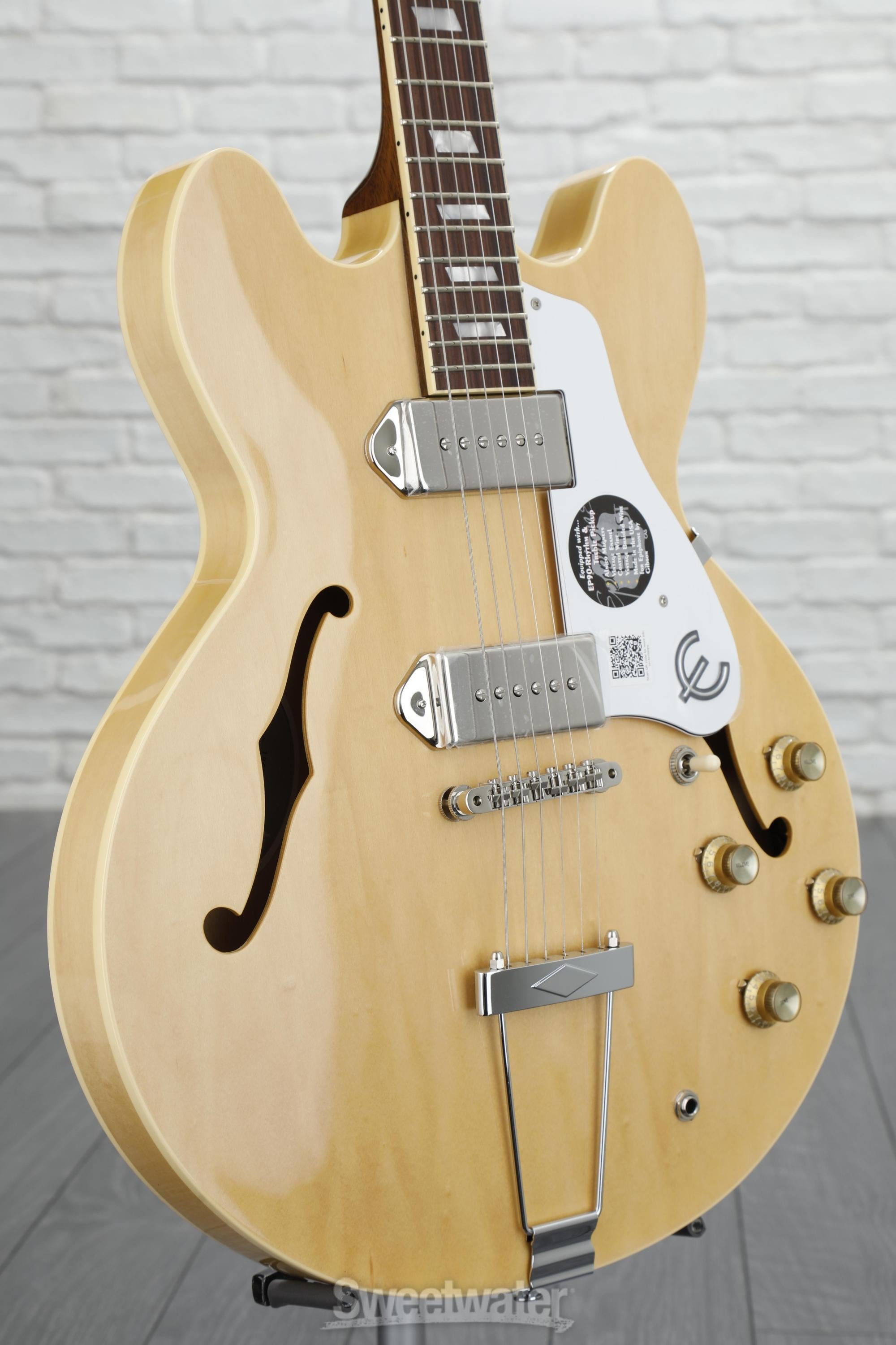 Epiphone Casino Archtop '65 Elitist - Natural Reviews | Sweetwater