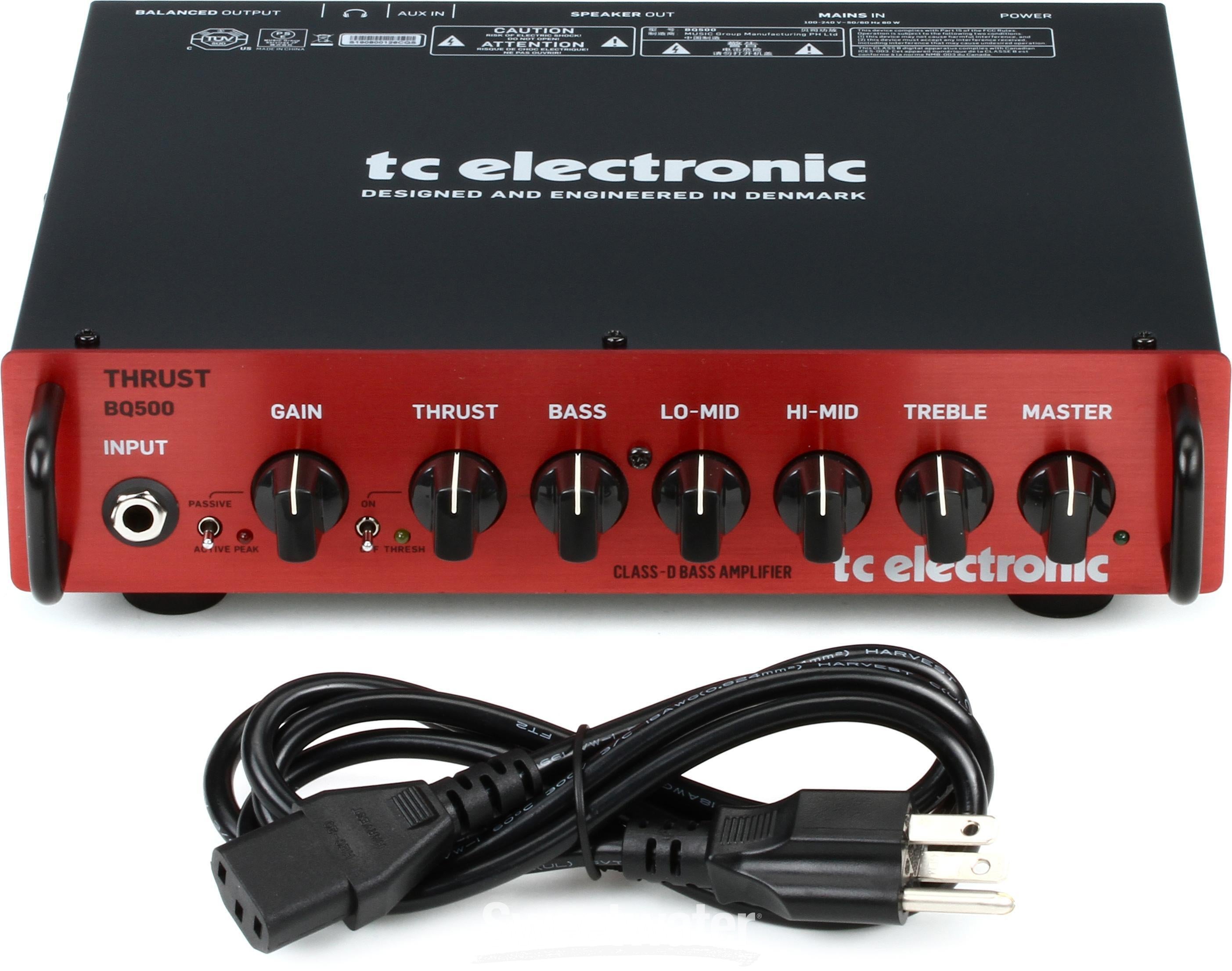 TC Electronic Thrust BQ500 500-watt Compact Bass Head | Sweetwater