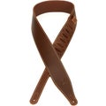 Photo of Levy's M17BSS-BRN 2.5" Wide Pull-Up Butter Leather Guitar Strap - Brown Sweetwater Exclusive