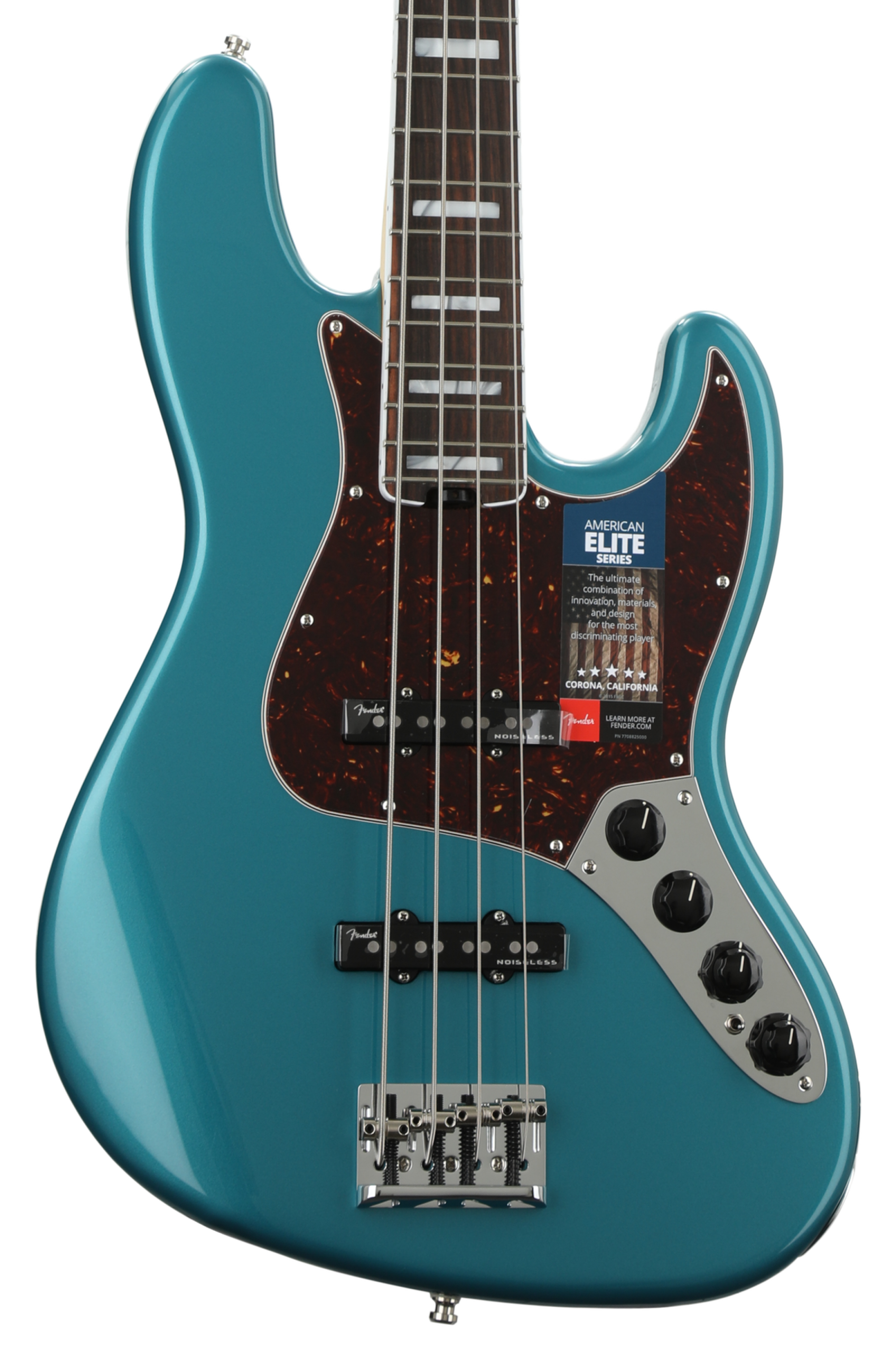 Fender American Elite Jazz Bass - Ocean Turquoise w/ Ebony