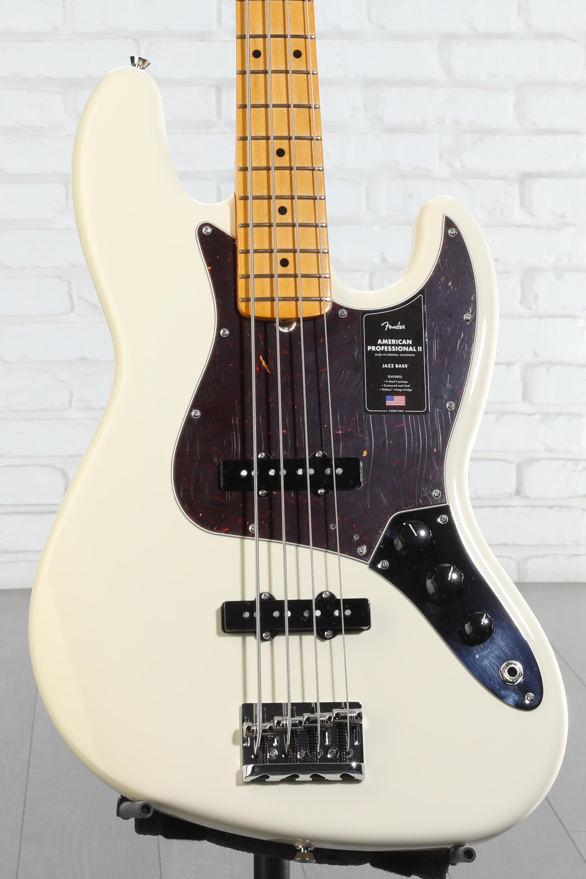ベース Fender American Professional II JazzBass Fender American Professional II Jazz Bass - Olympic White