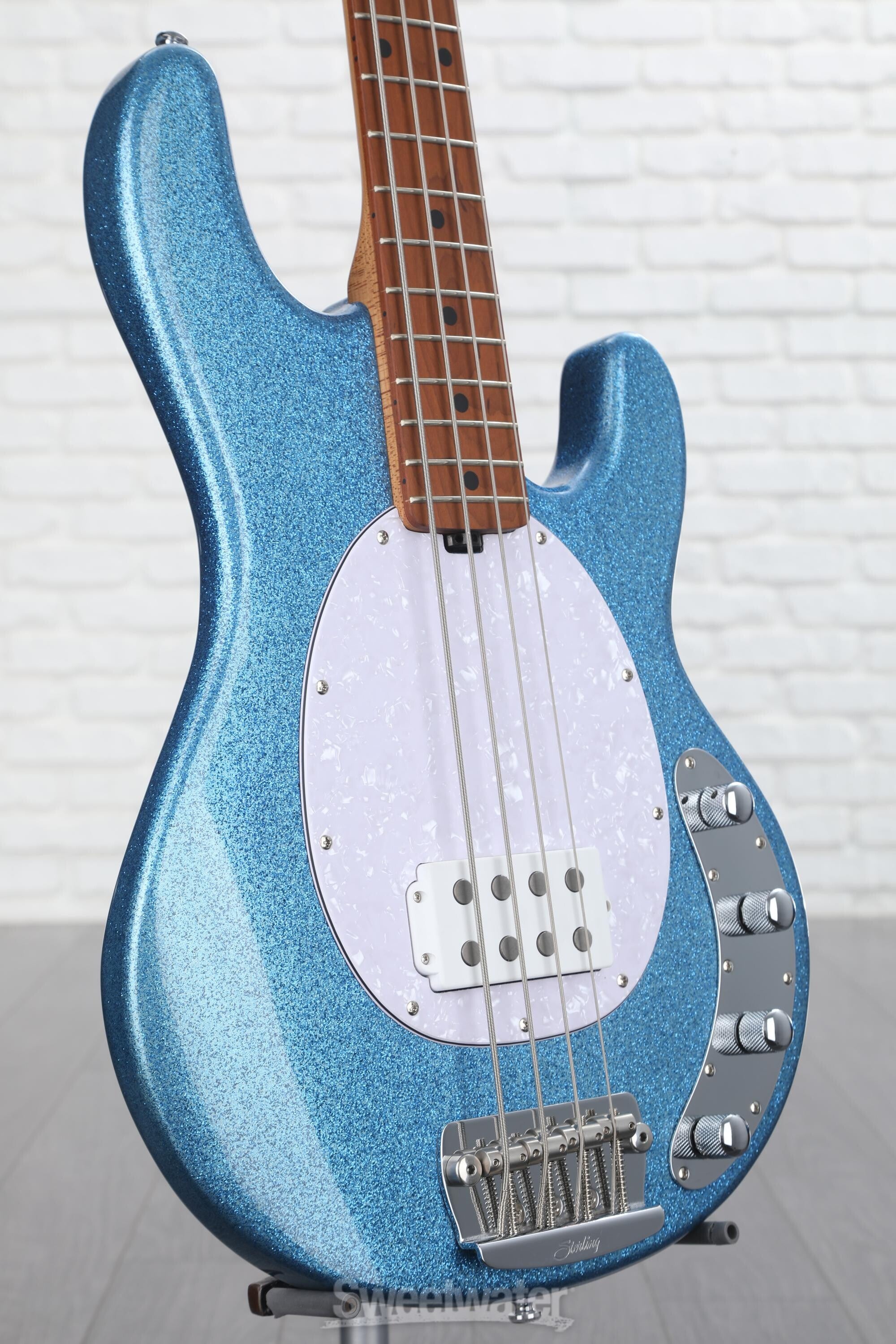 Sterling By Music Man StingRay RAY34 Bass Guitar - Blue