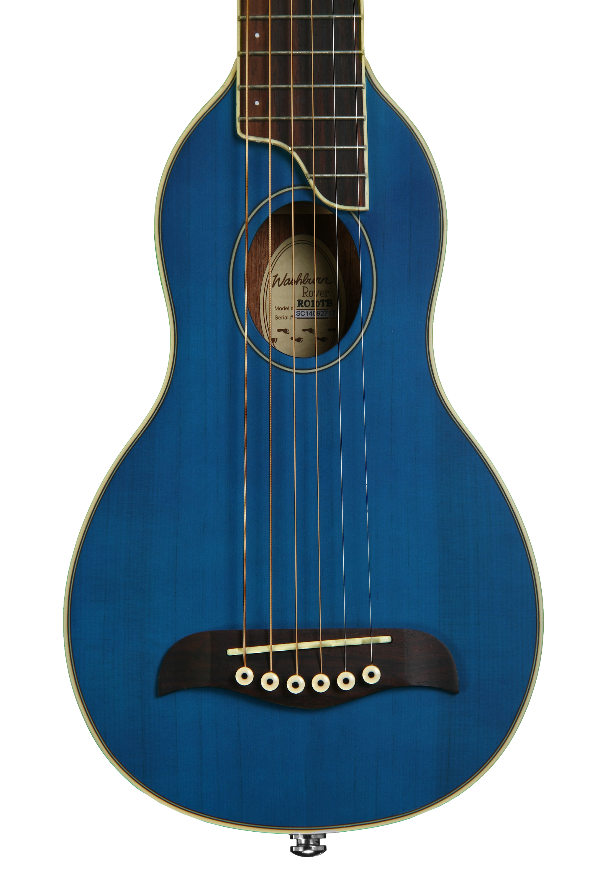 Washburn RO10 Rover Travel Guitar - Blue | Sweetwater