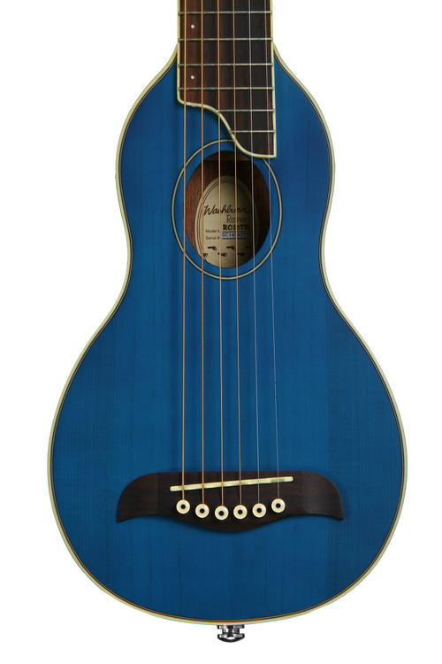 Washburn RO10 Rover Travel Guitar - Blue | Sweetwater