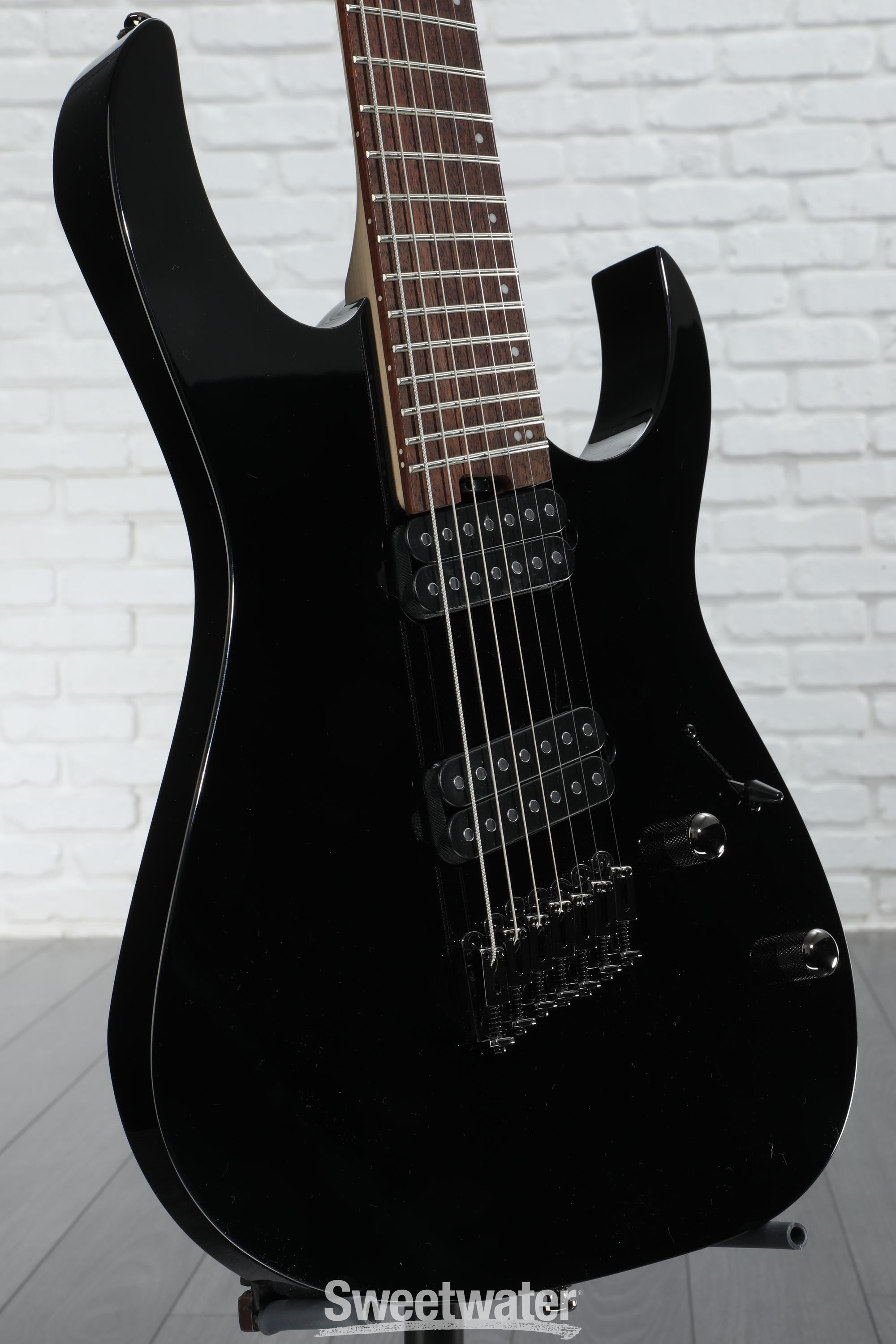 Ibanez RGMS7 7-string Electric Guitar - Black | Sweetwater