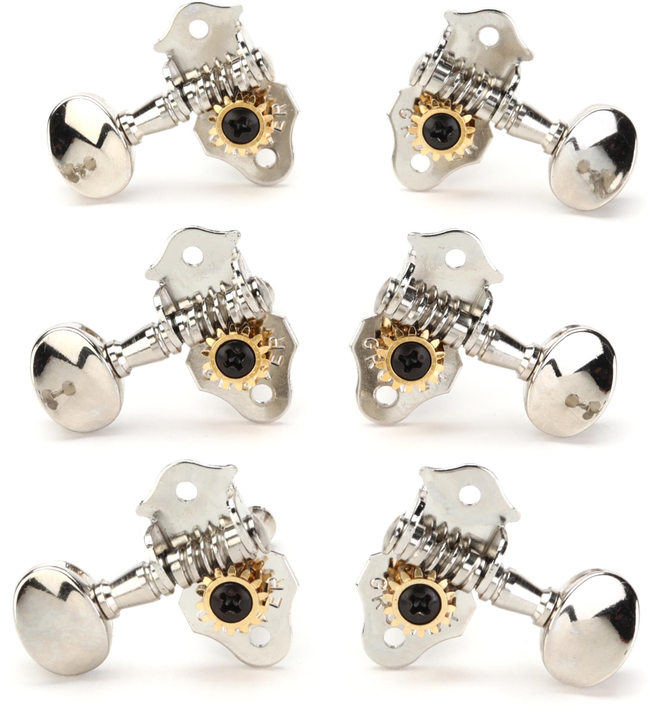Photo of Grover Sta-Tite 98 Series Vertical Tuning Machines Set - Nickel
