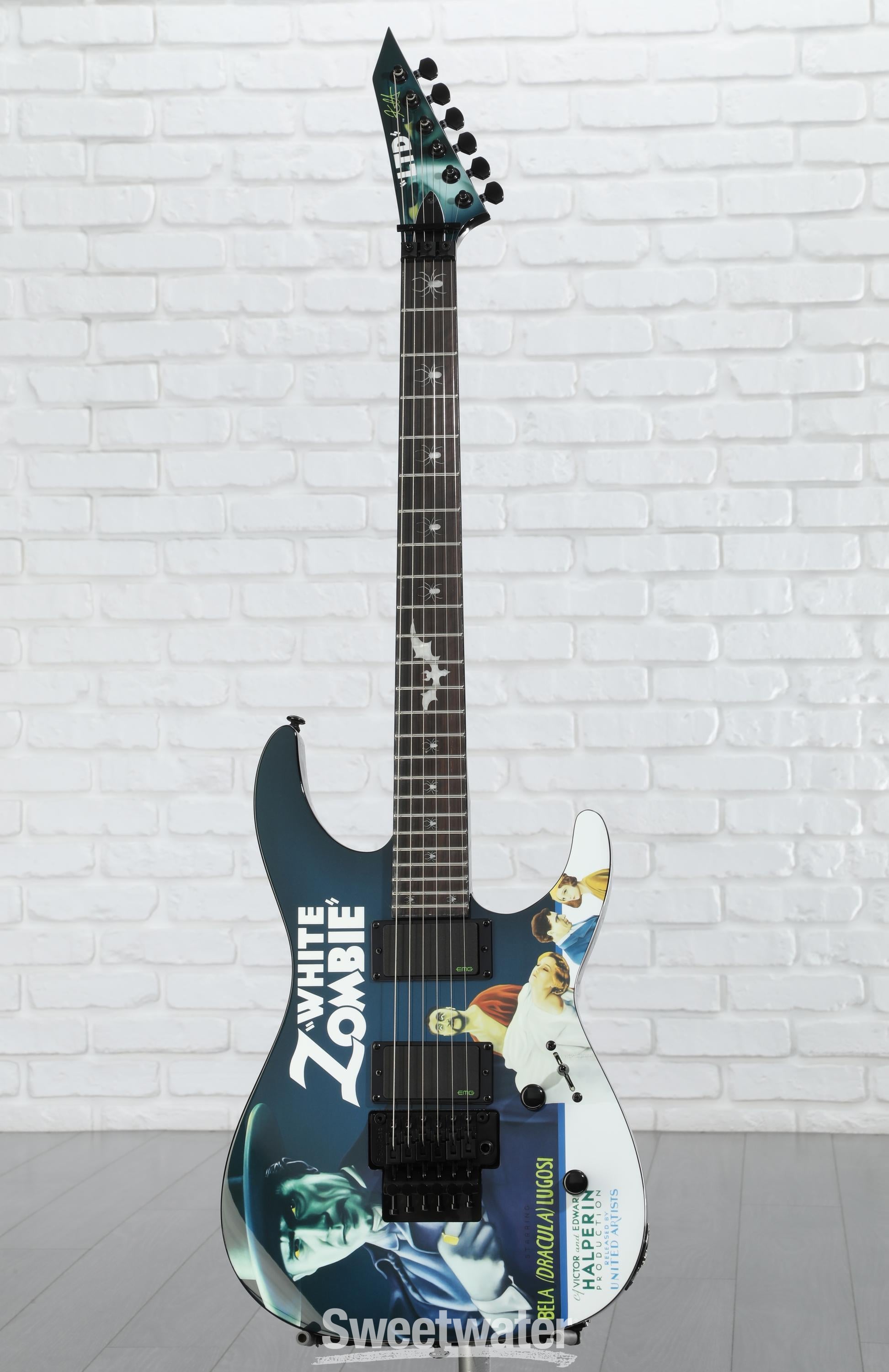 ESP LTD Kirk Hammett Signature KH-WZ White Zombie Electric