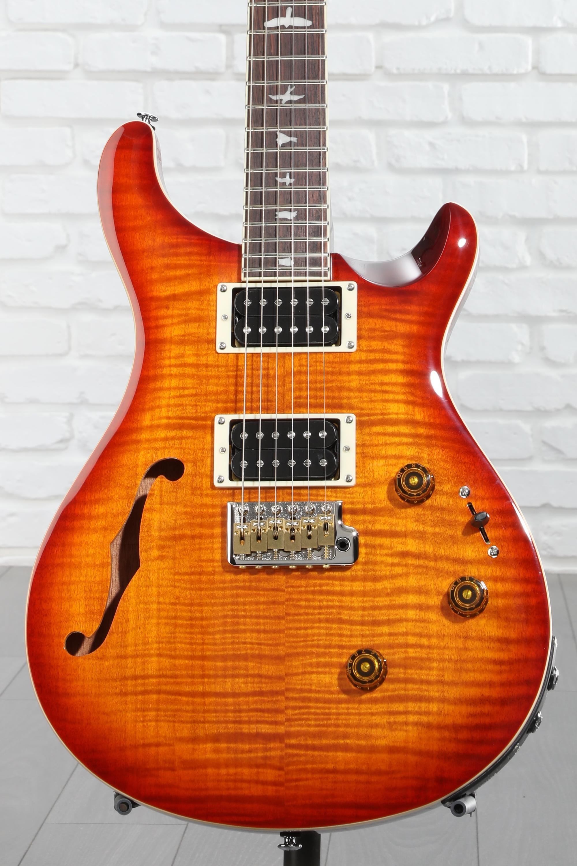 PRS SE Custom 24 Semi-Hollow Piezo Electric Guitar - Vintage