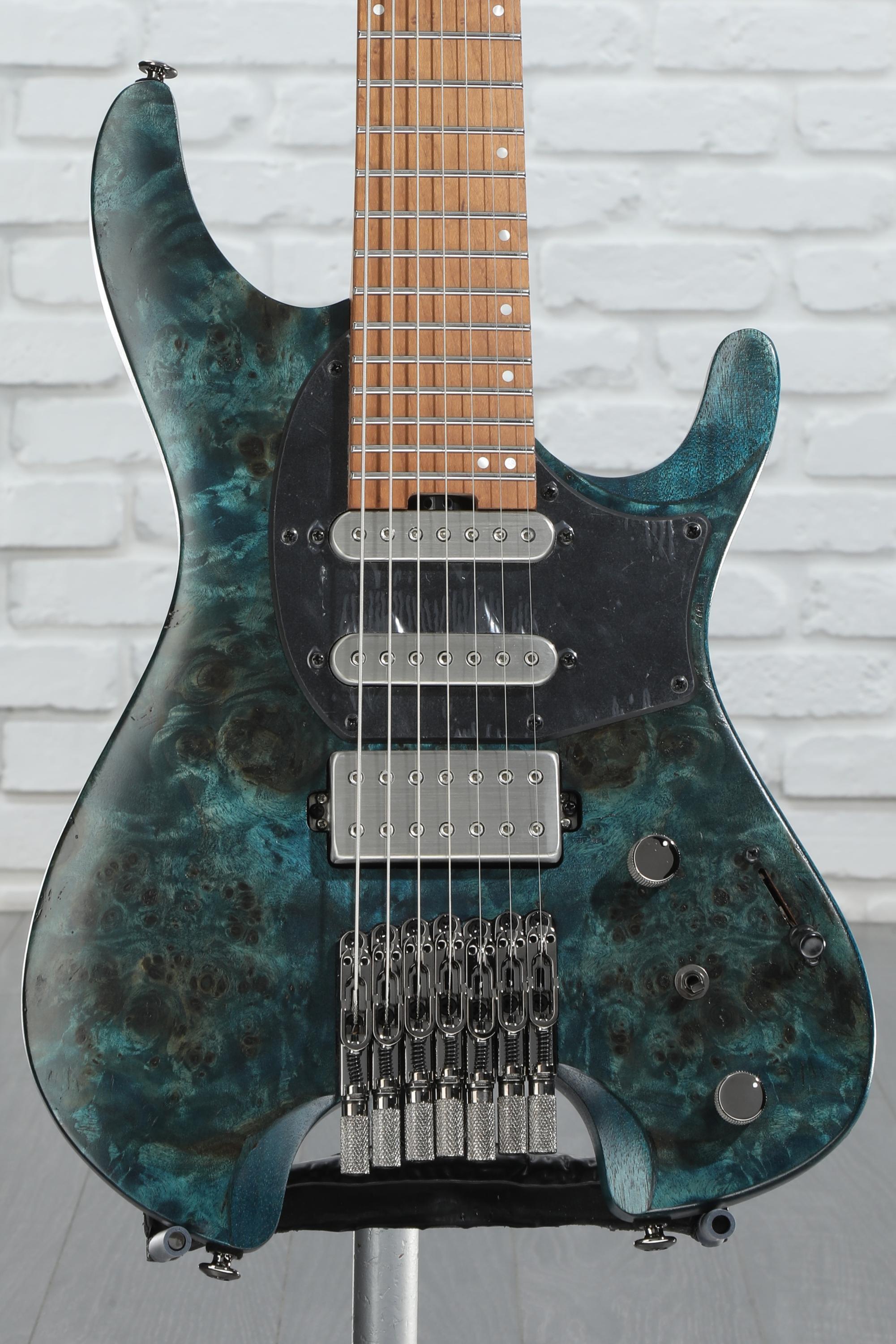 Ibanez Q547PB 7-string Electric Guitar - Cosmic Blue Low
