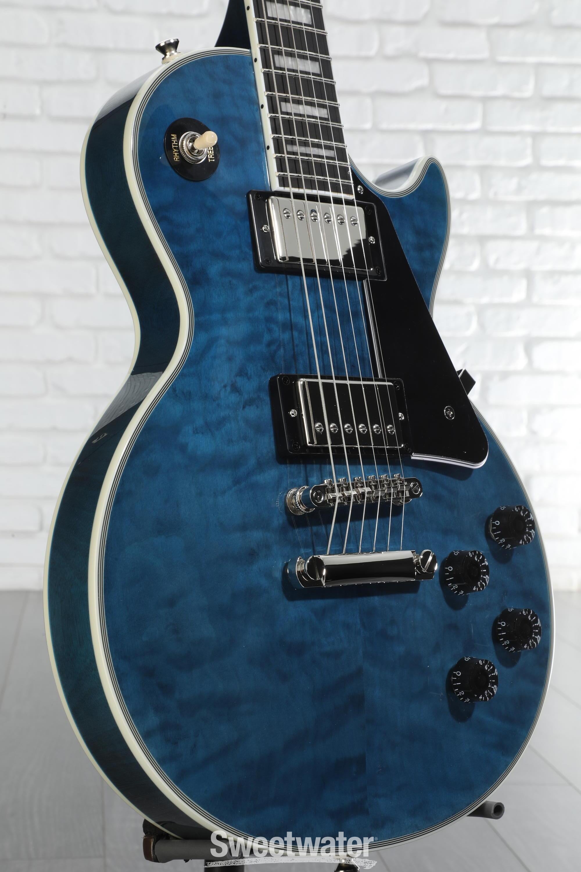 Epiphone Les Paul Custom Electric Guitar - Viper Blue