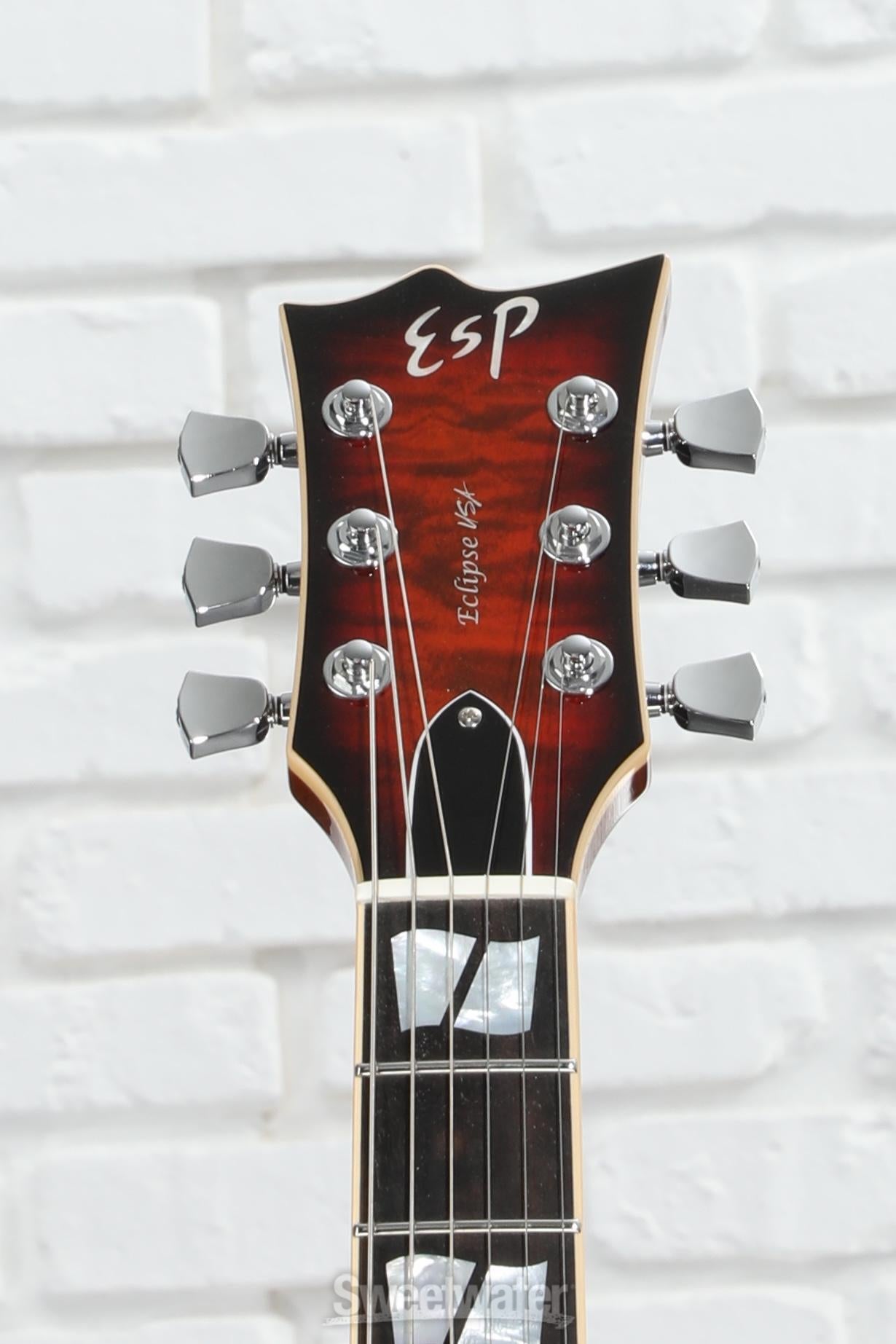 ESP USA Eclipse Electric Guitar - Tiger Eye Sunburst