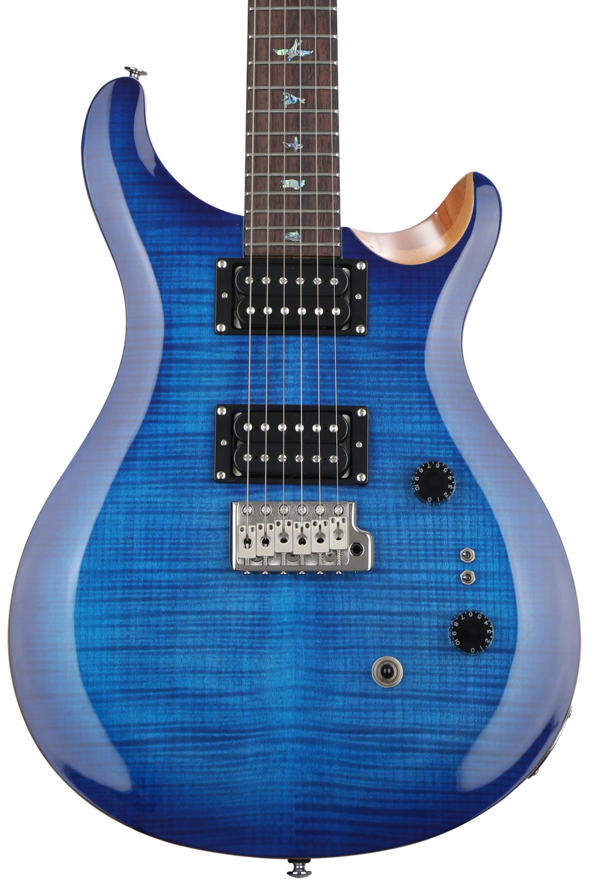 PRS SE Custom 24 35th Anniversary Electric Guitar - Faded Blue Burst |  Sweetwater