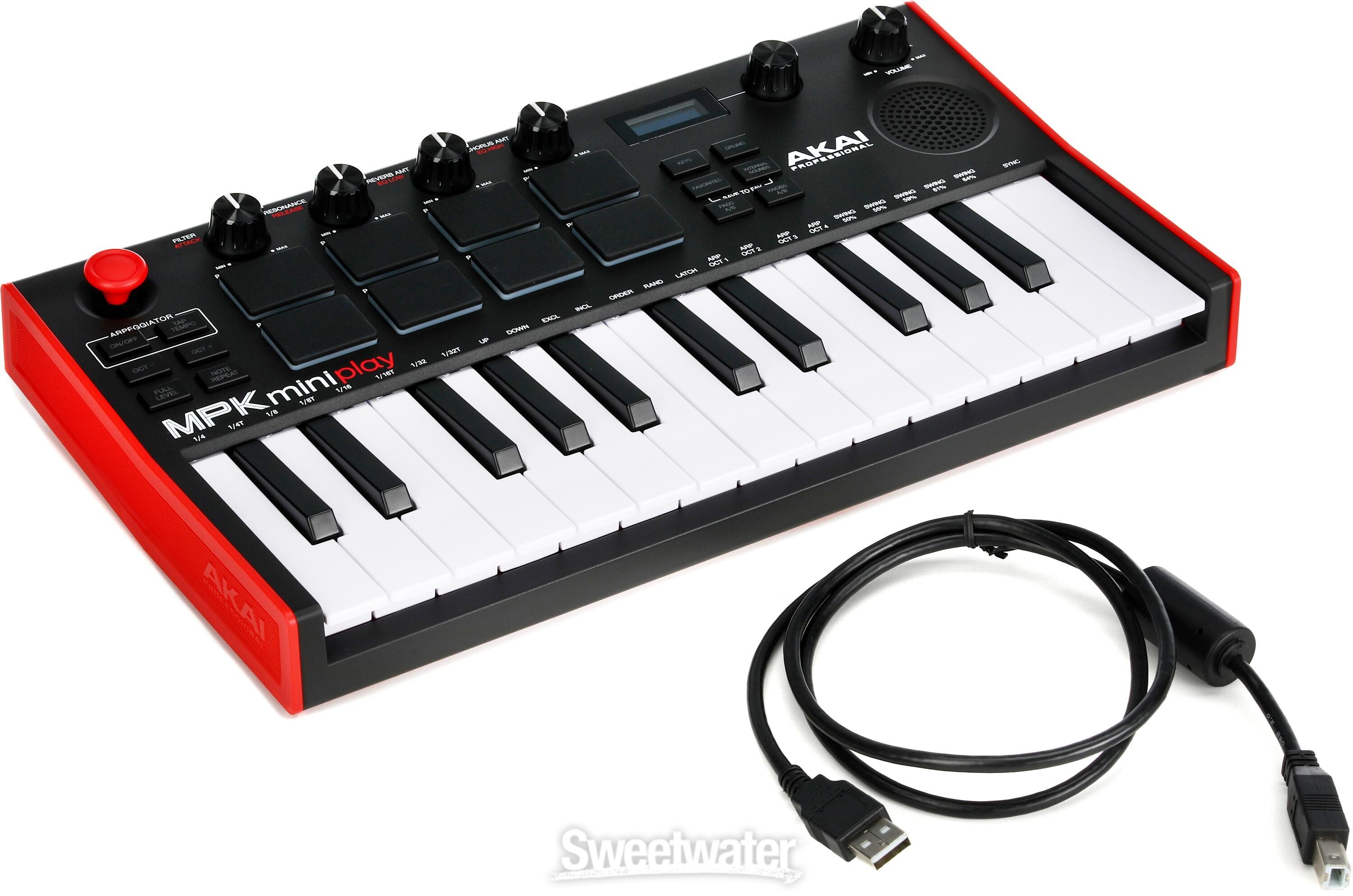 【大得価100%新品】AKAI MPK mini Play MK3 25鍵盤 アカイ キーボードコントローラー 中古 良好 M6489068 MIDIキーボード、コントローラー