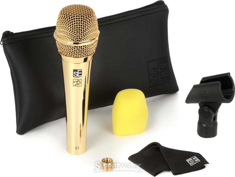 sE Electronics V7 Gold Dynamic Supercardioid Handheld Vocal Microphone