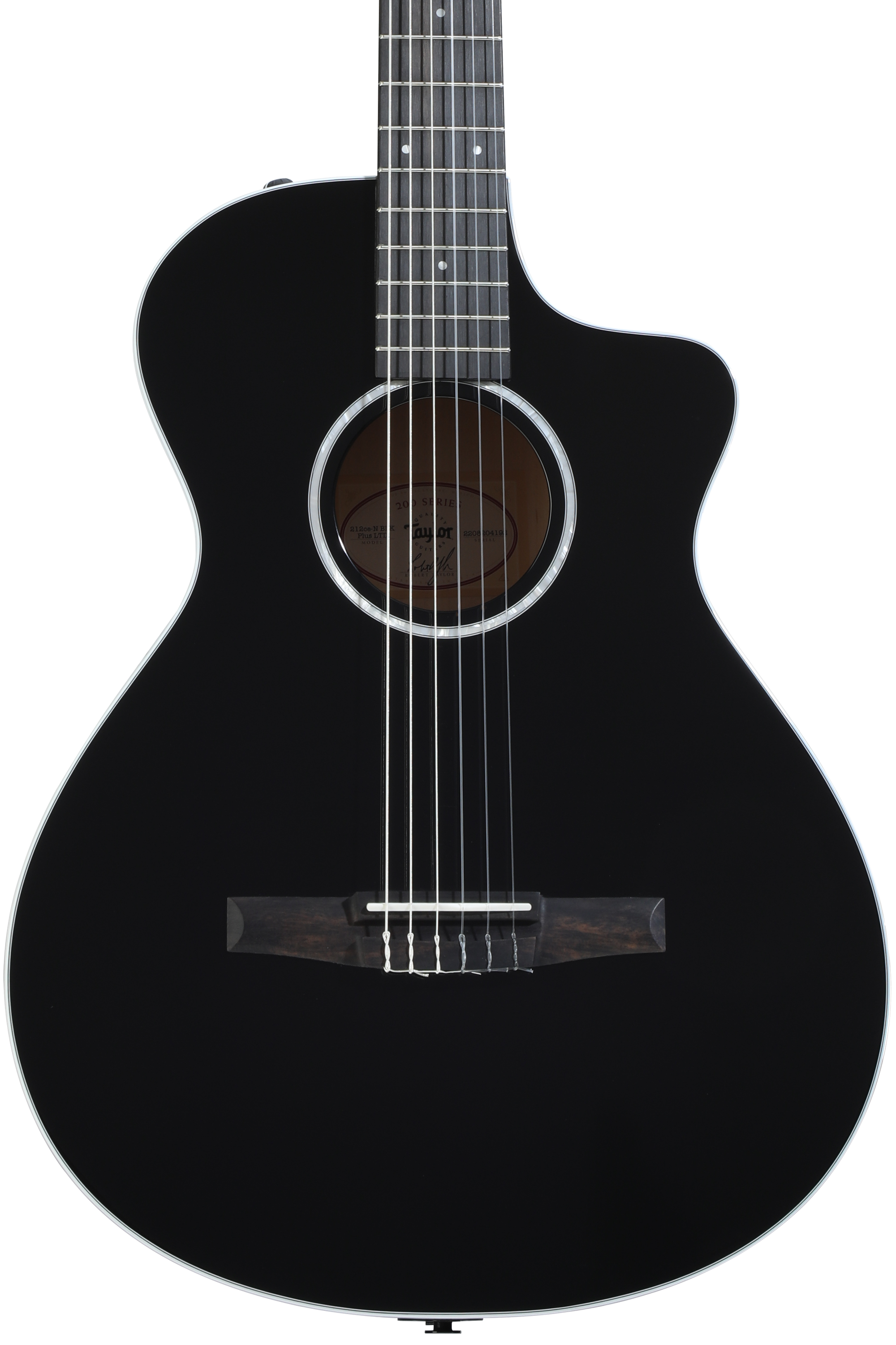 Taylor 212ce-N Plus Acoustic-electric Nylon-string Guitar - Black