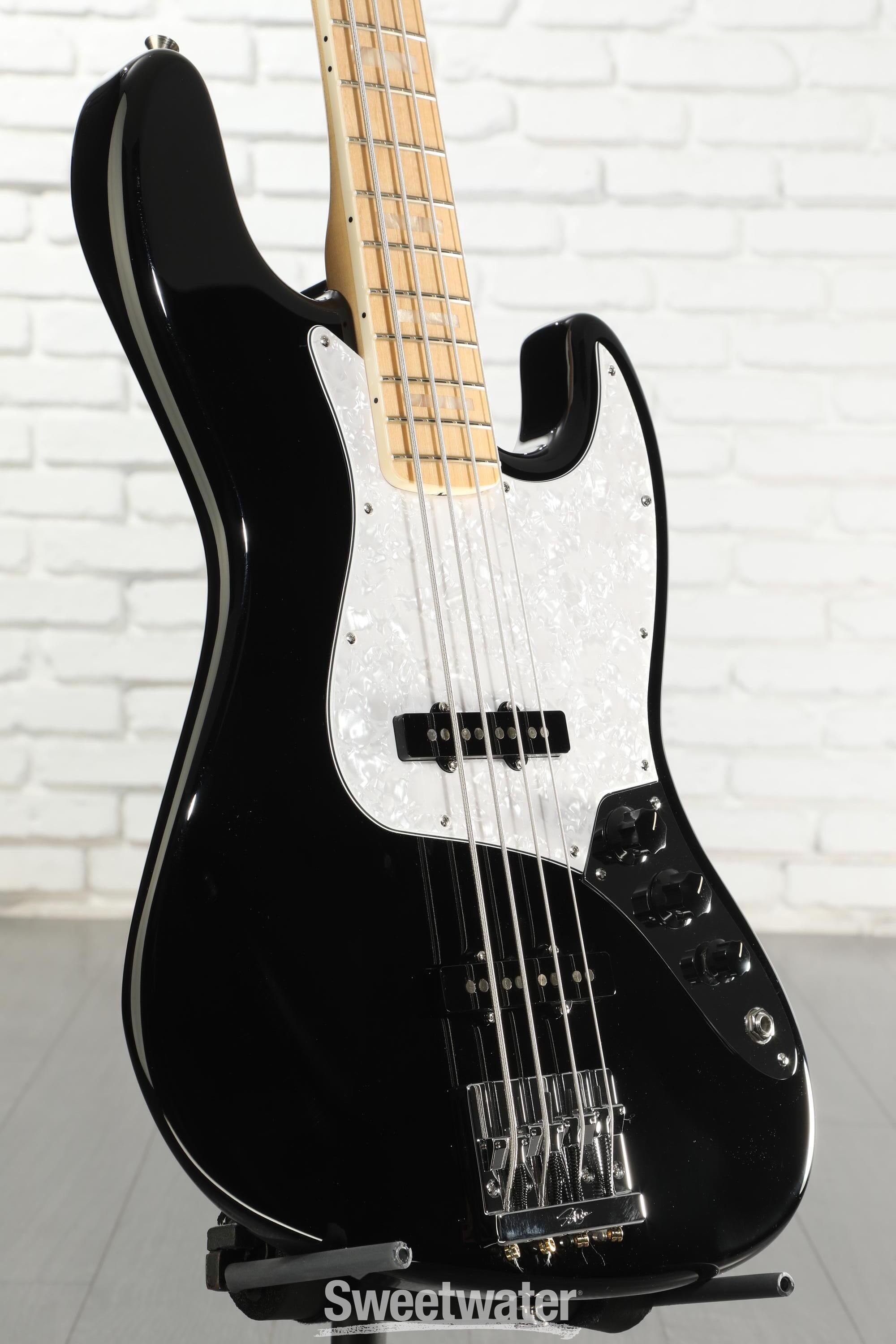 Fender USA Geddy Lee Jazz Bass - Black | Sweetwater