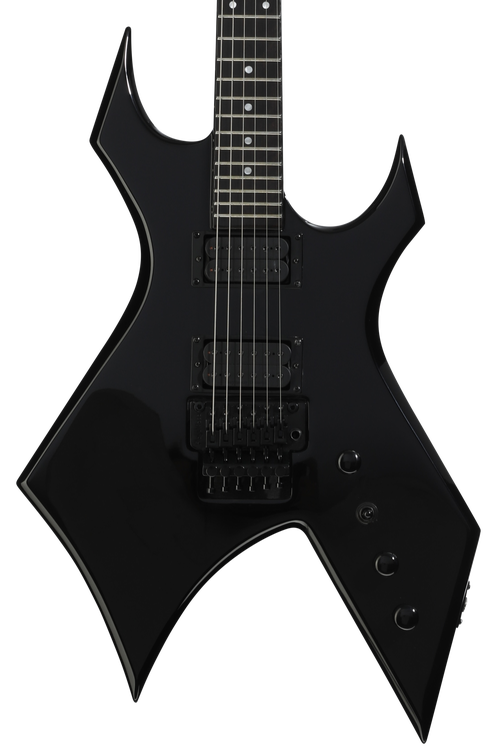B.C. Rich Warlock Legacy Electric Guitar - Black, Floyd Rose
