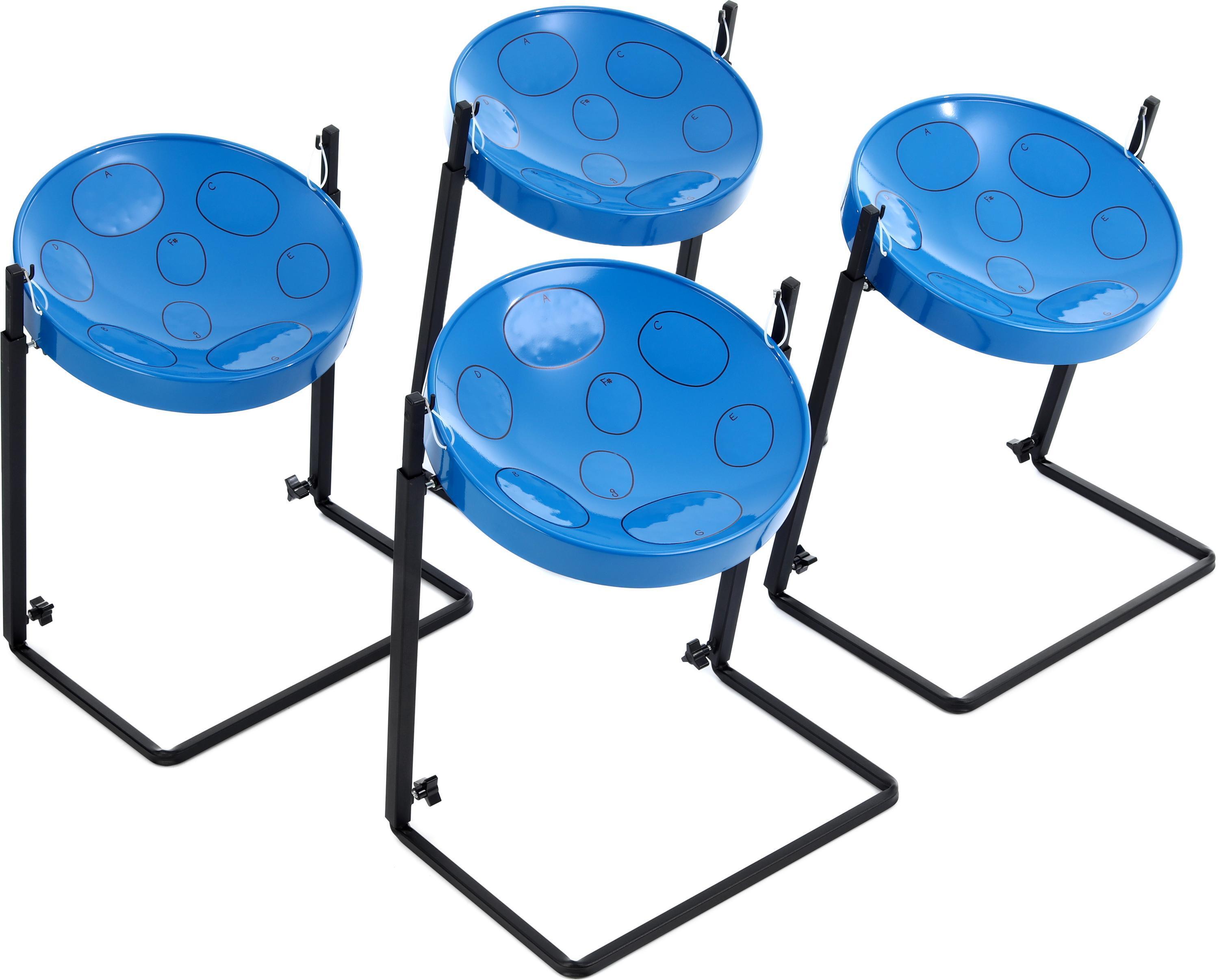 Panyard Jumbie Jam Ready-to-play Steel Drum Kit - Blue, 4