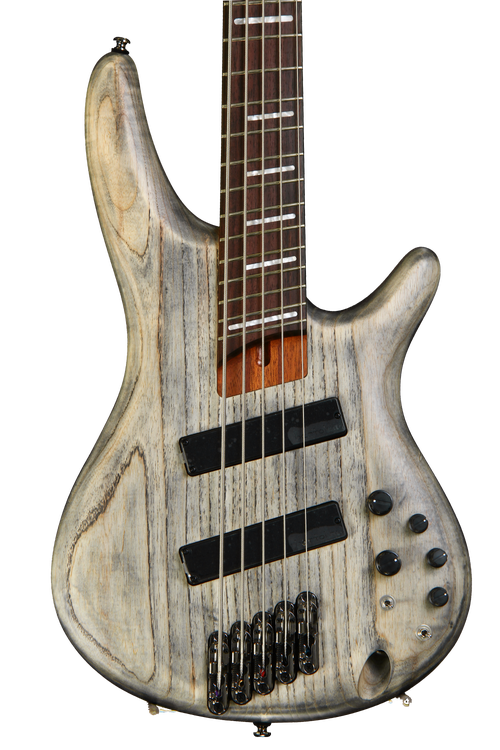 Ibanez Bass Workshop SRFF805 Multi-scale - Black Stained Ash 