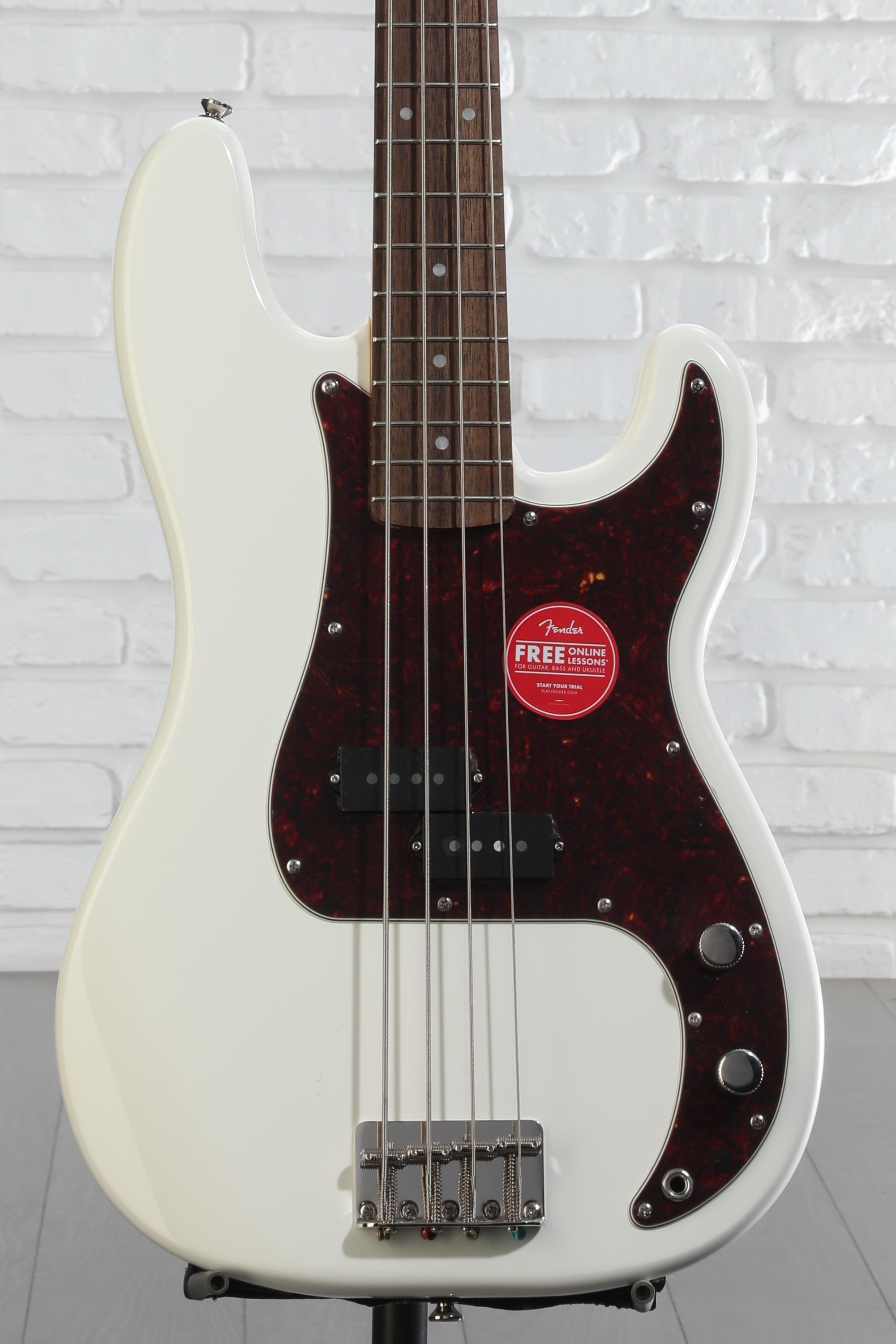ベース Squier classic vibe precision bass White Squier Classic Vibe '50s Precision Bass White Blonde - K&S