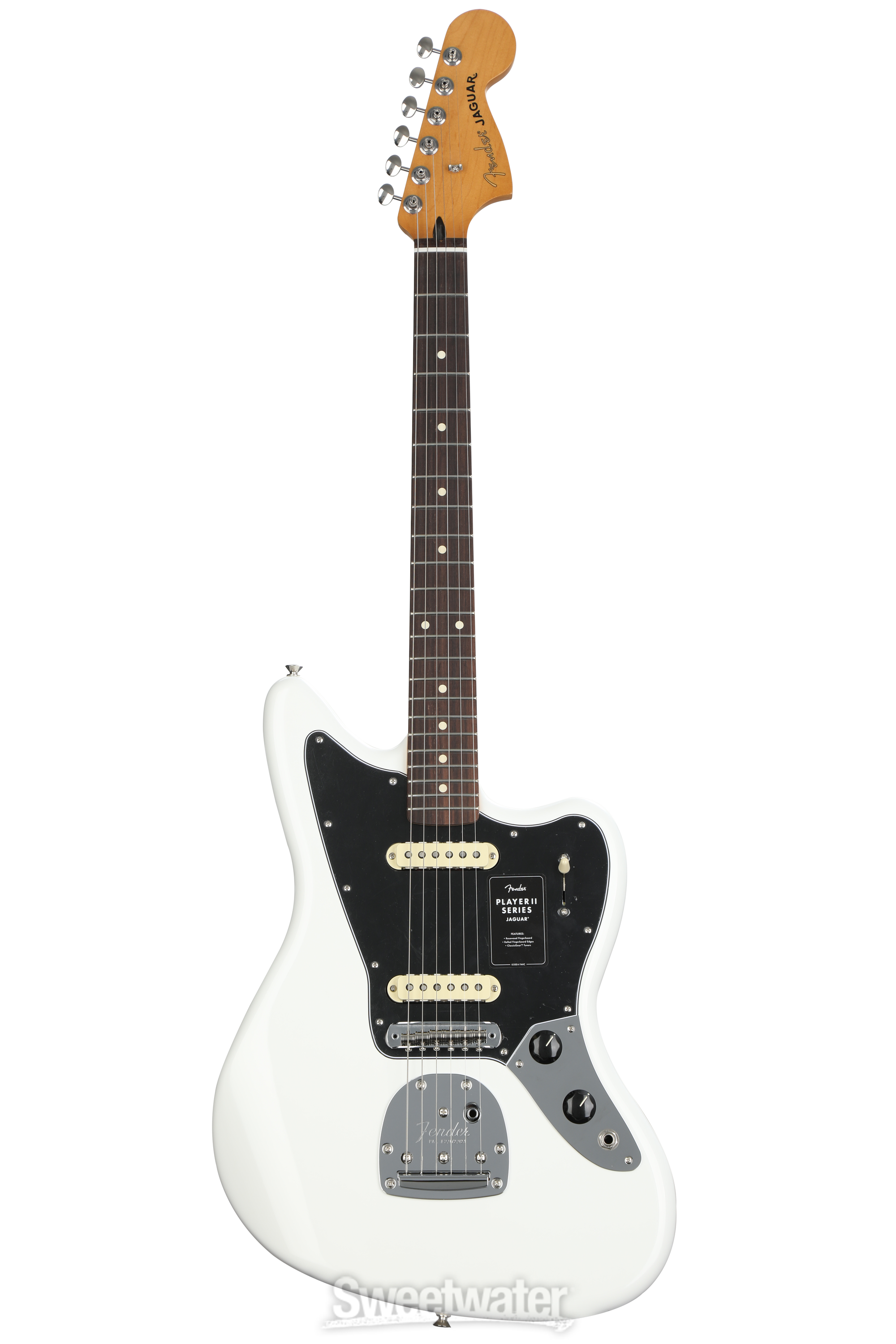 Fender Player II Jaguar Electric Guitar - Polar White | Sweetwater