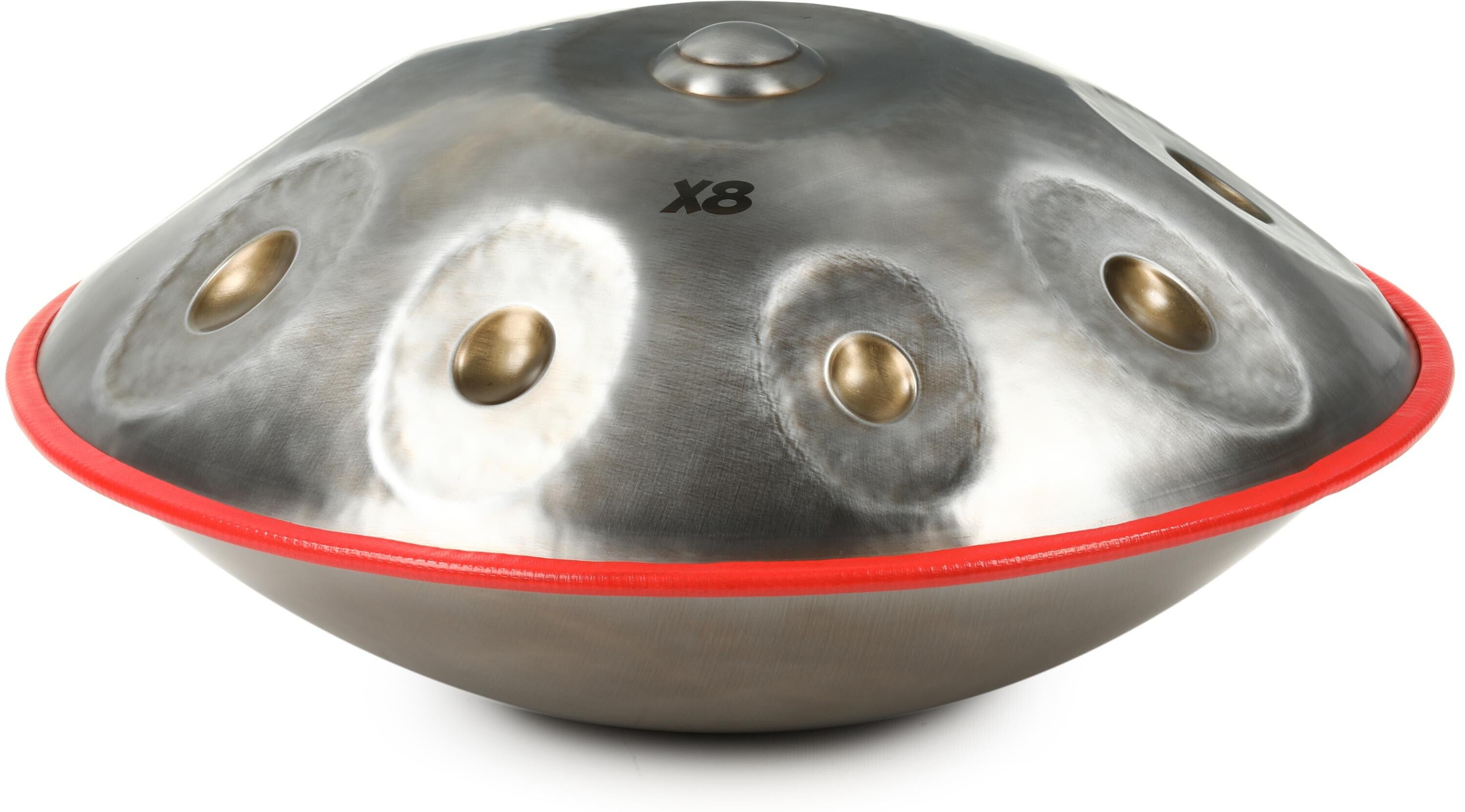 X8 Pro Handpan E Pakmoon, Stainless Steel with Hard Case (X8HPE) - X8 Drums