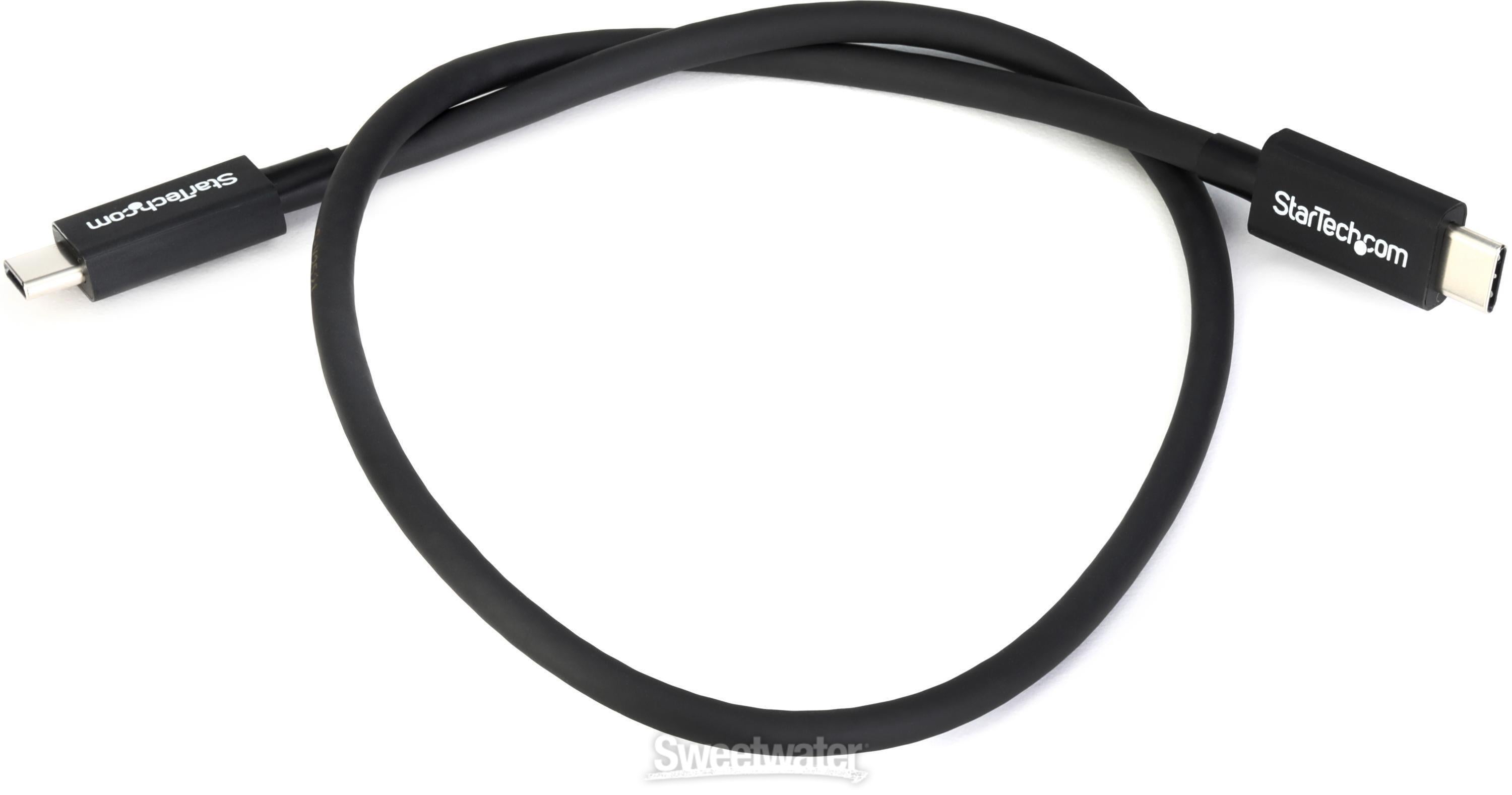 StarTech.com Thunderbolt 3 Cable - 0.5m, 40 Gbit/s, USB-C | Sweetwater