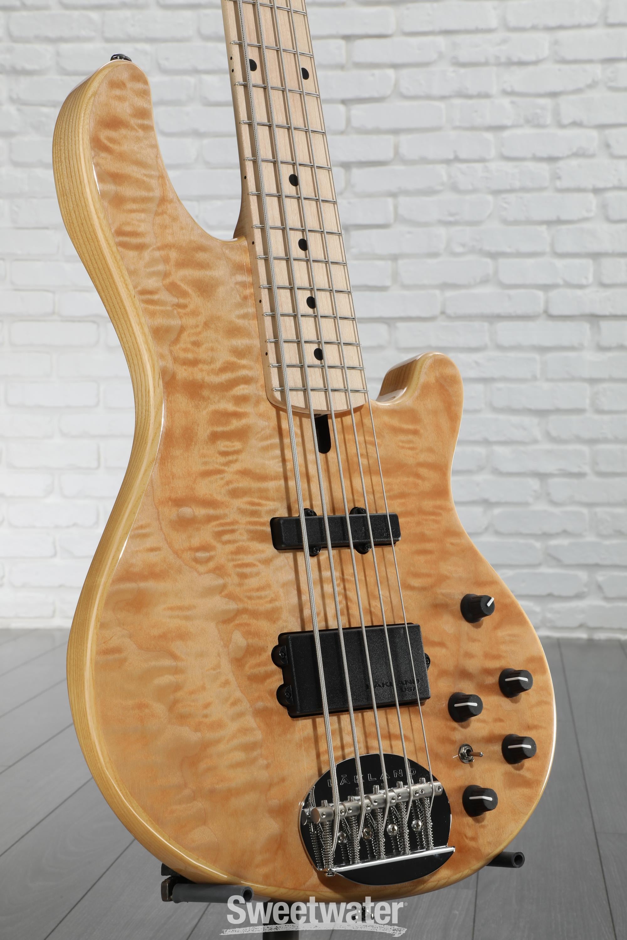 Lakland Skyline 55-02 Deluxe 5-string Bass Guitar - Natural