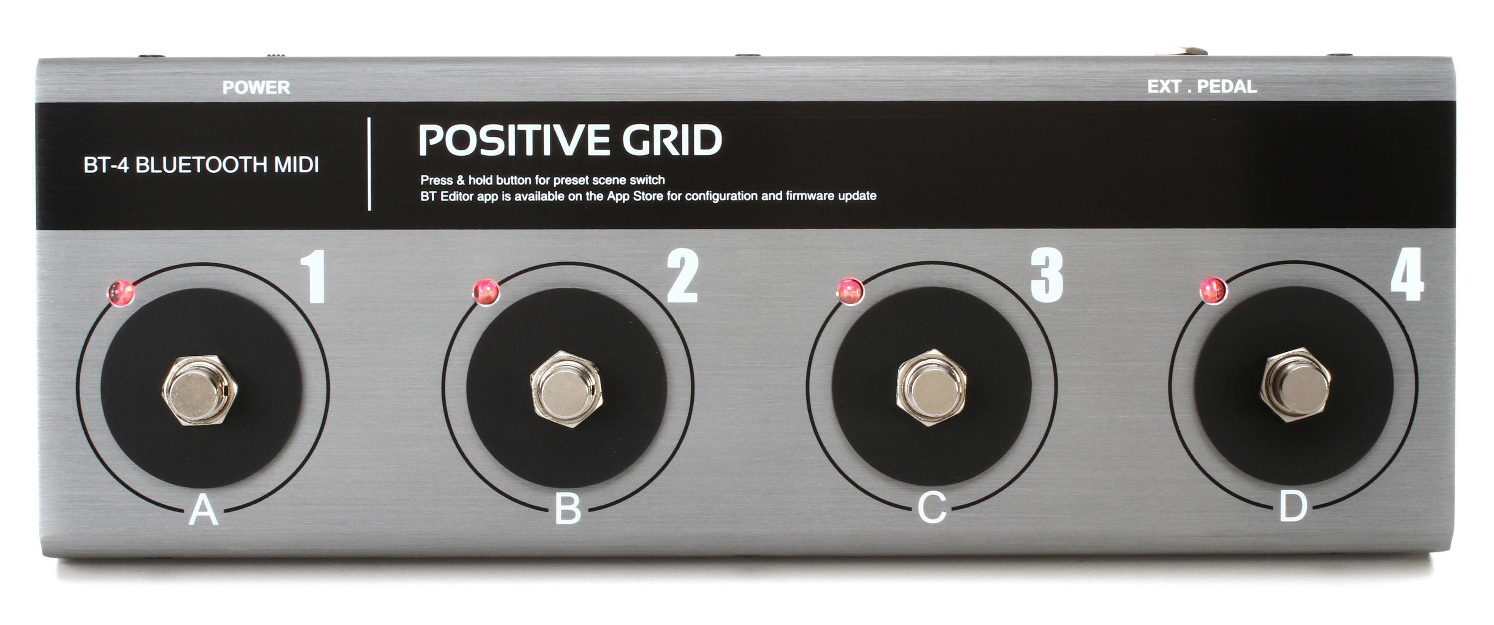 Positive Grid BT4 Bluetooth MIDI Pedalboard | Sweetwater