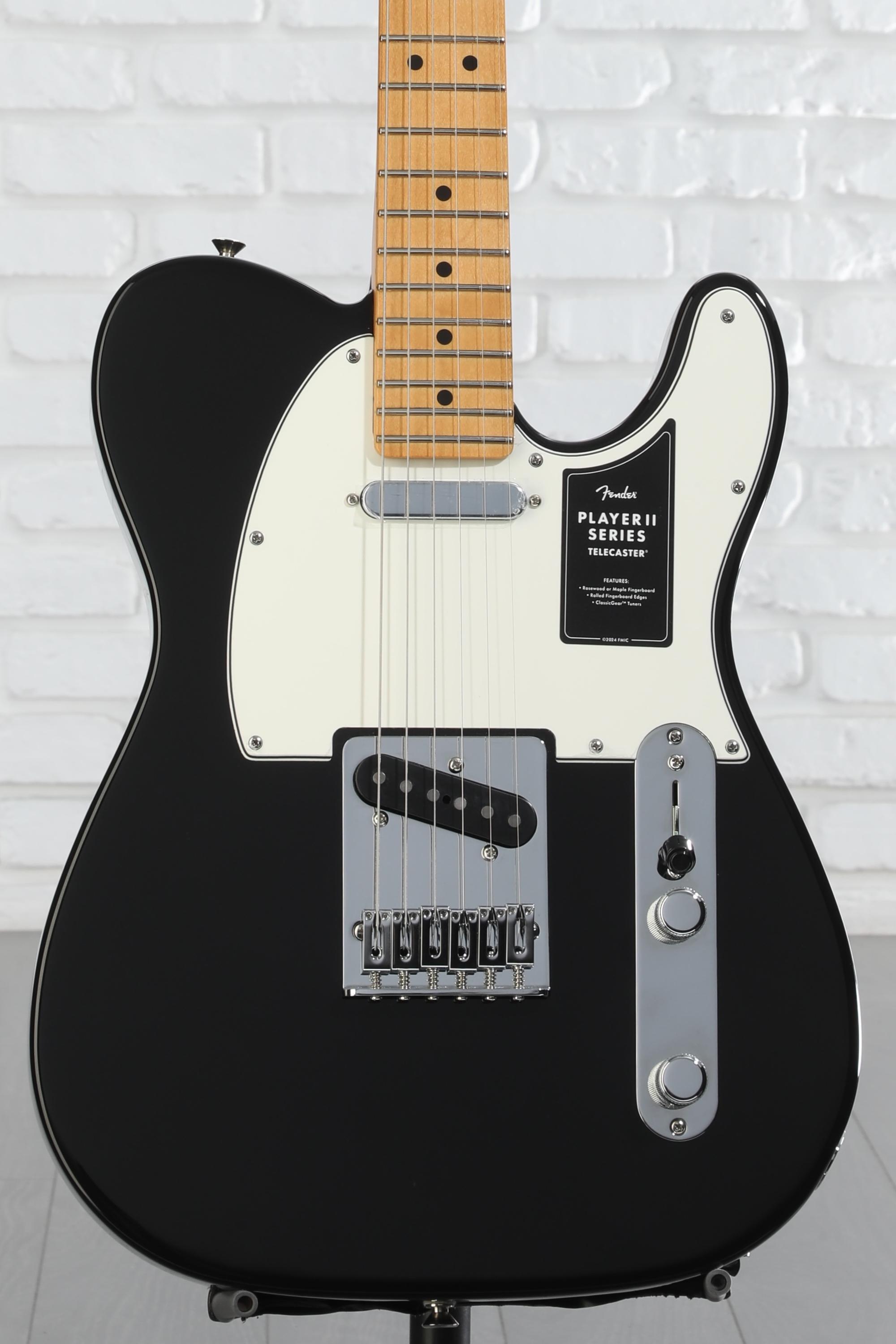 ギター Fender Player II Telecaster Black Maple Fender Player II Telecaster Electric Guitar - Black with
