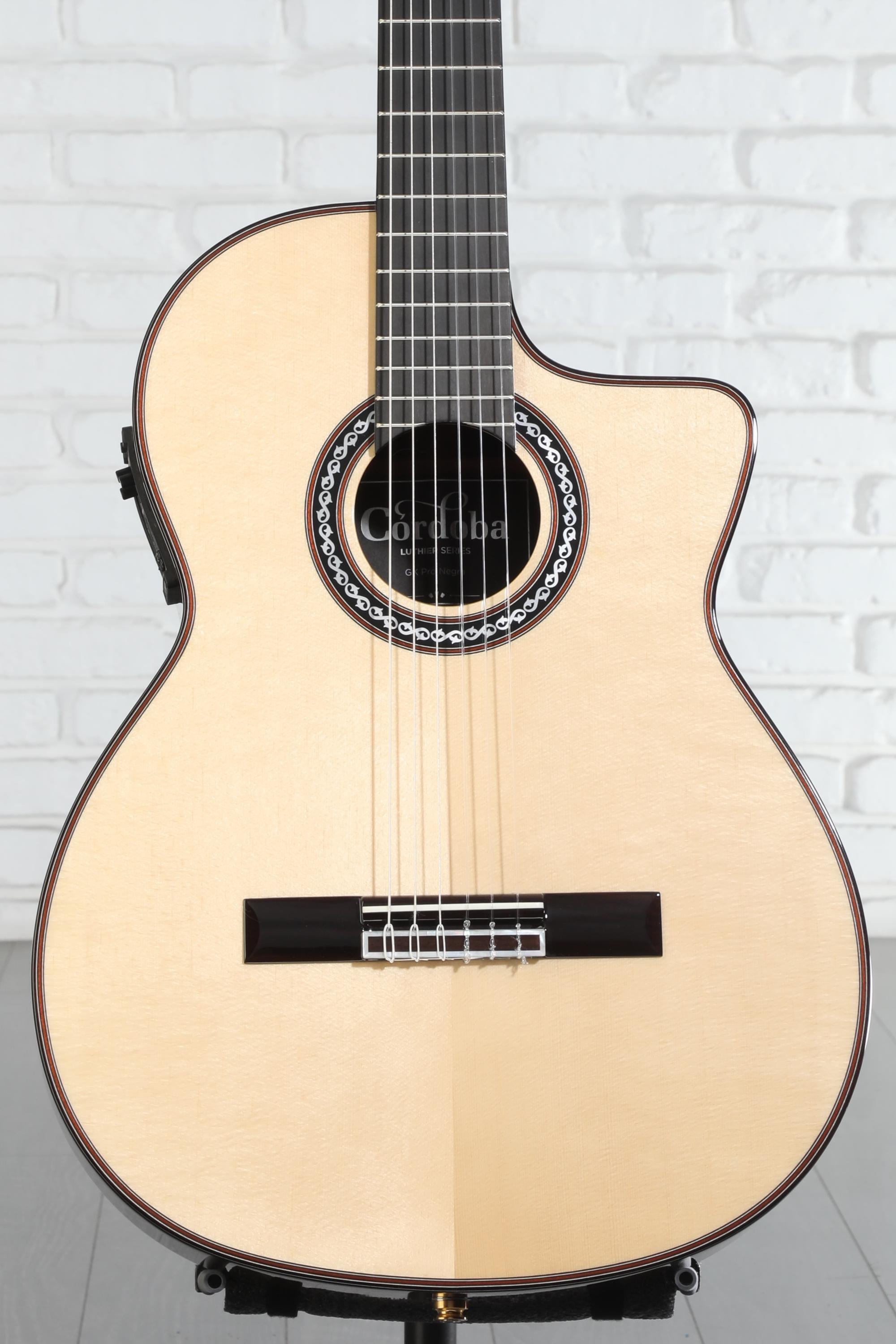 Cordoba GK Pro Negra Nylon String Acoustic-Electric Guitar