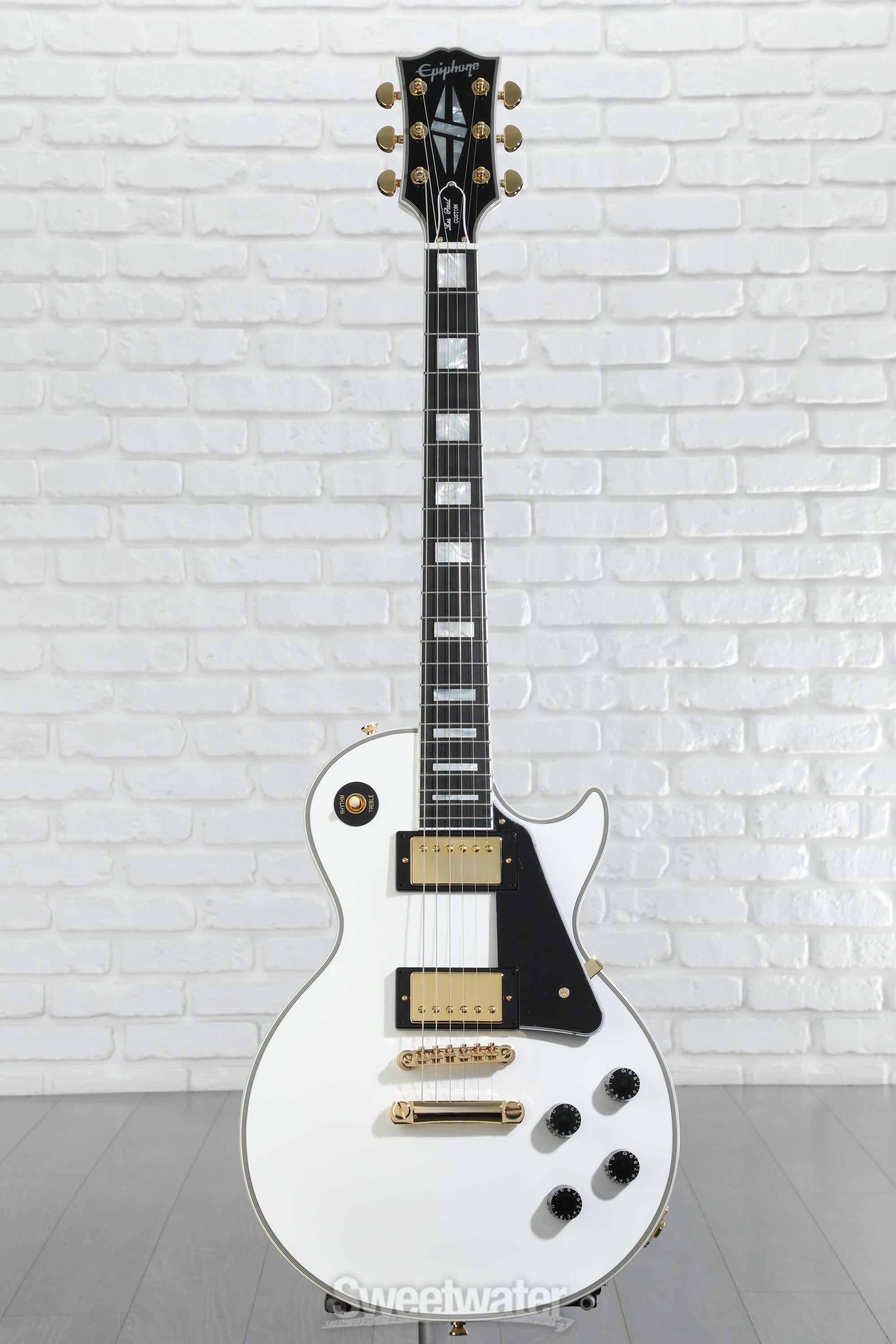 定番のお歳暮&冬ギフトの商品をすべ Epiphone Les Paul Custom Electric Guitar - Alpine White ギター