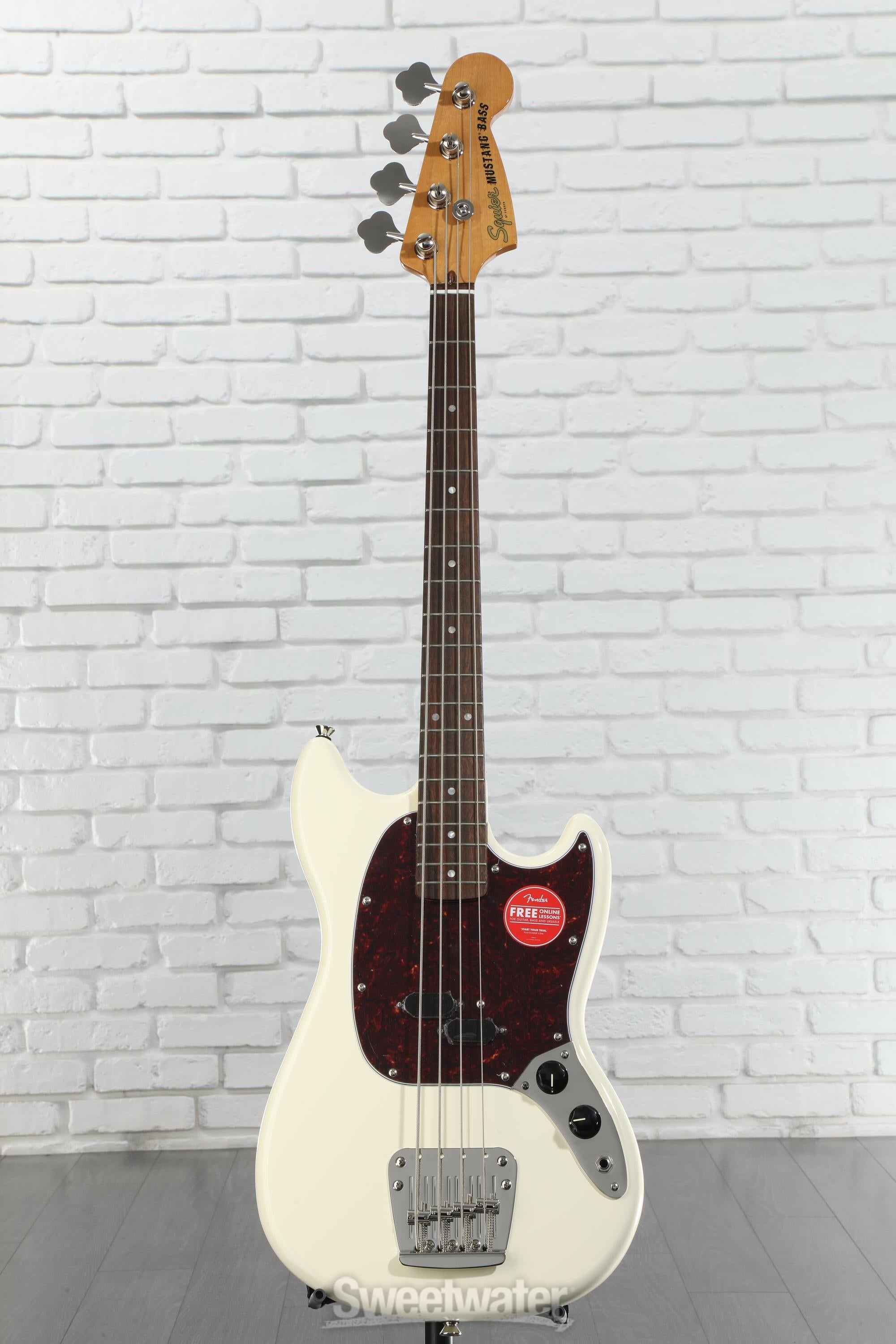 Squier Classic Vibe '60s Mustang Bass Guitar Olympic White
