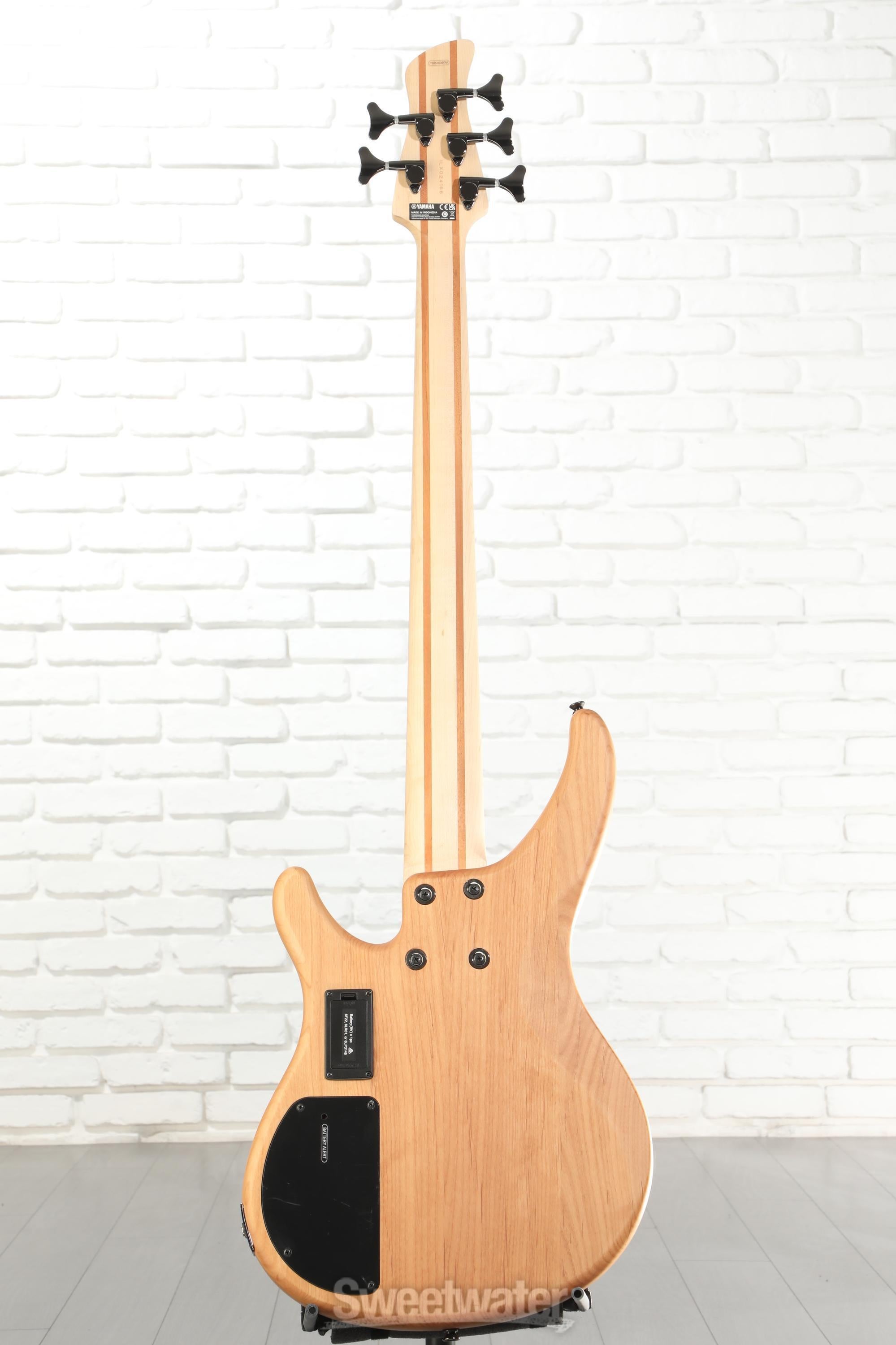 Yamaha TRBX605FM 5-string Bass Guitar - Natural Satin | Sweetwater