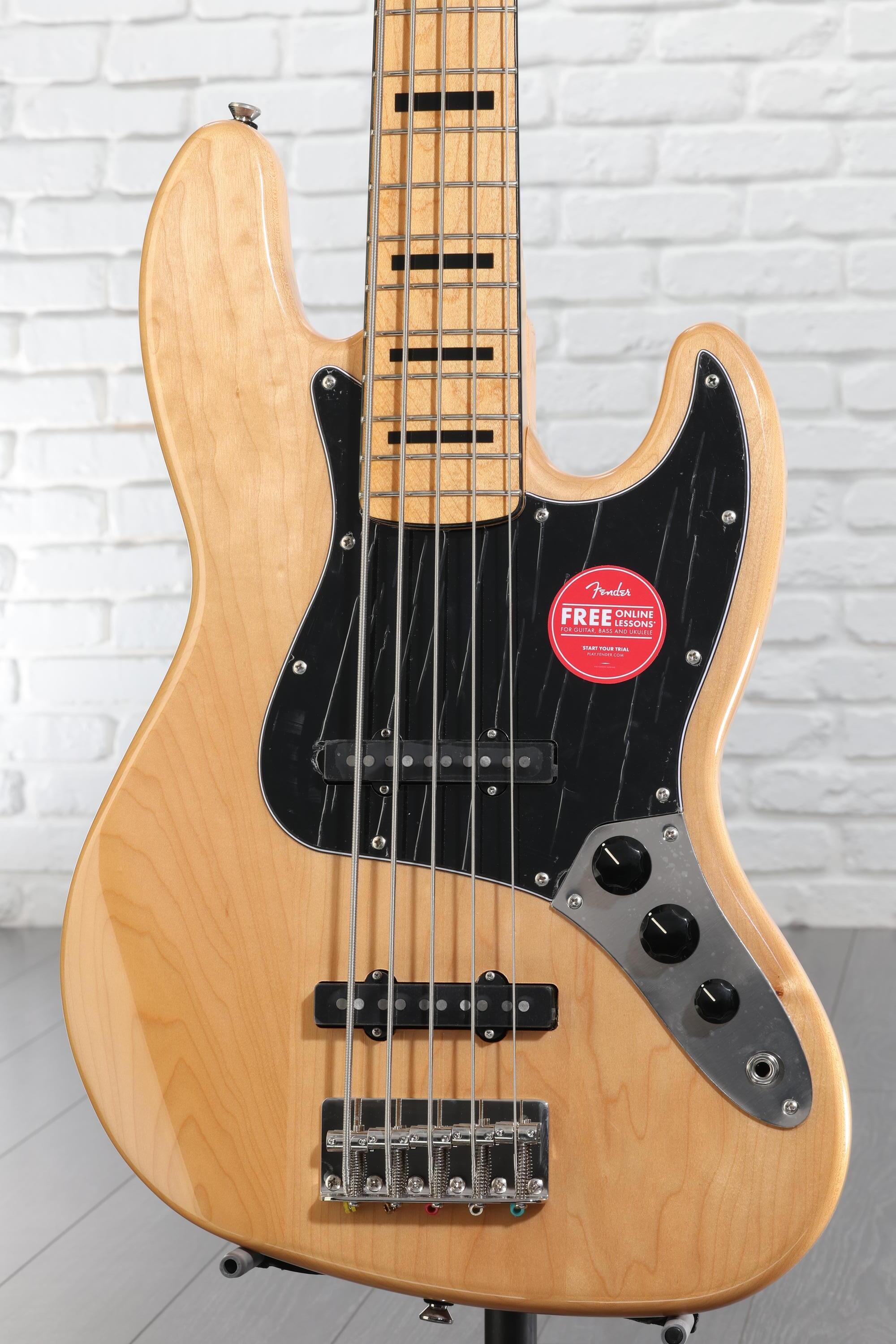 Squier Classic Vibe '70s Jazz Bass V - Natural with Maple