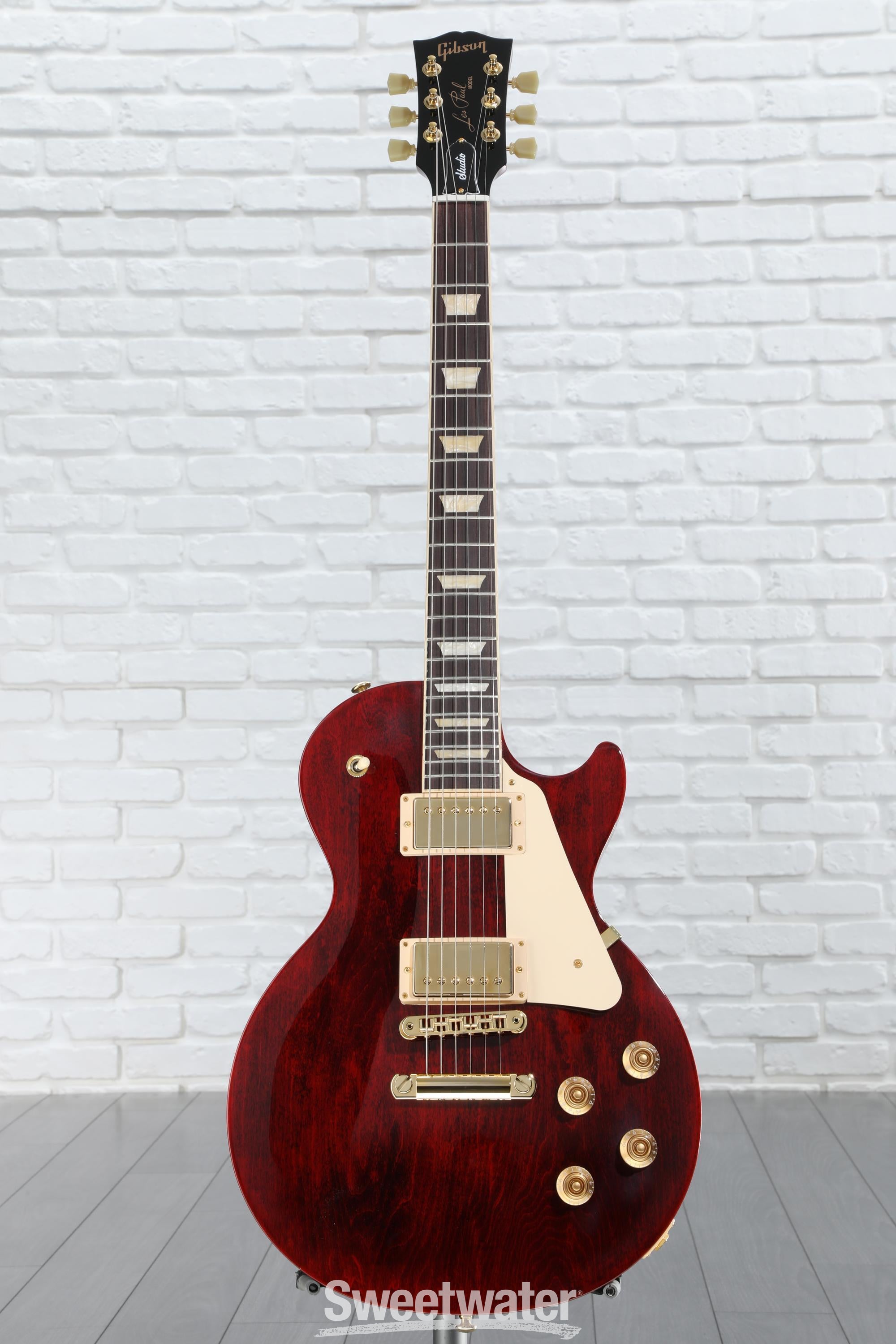 【いーぴん】Gibson Les Paul Studio WineRed Gibson Les Paul Studio Electric Guitar - Wine Red with Gold