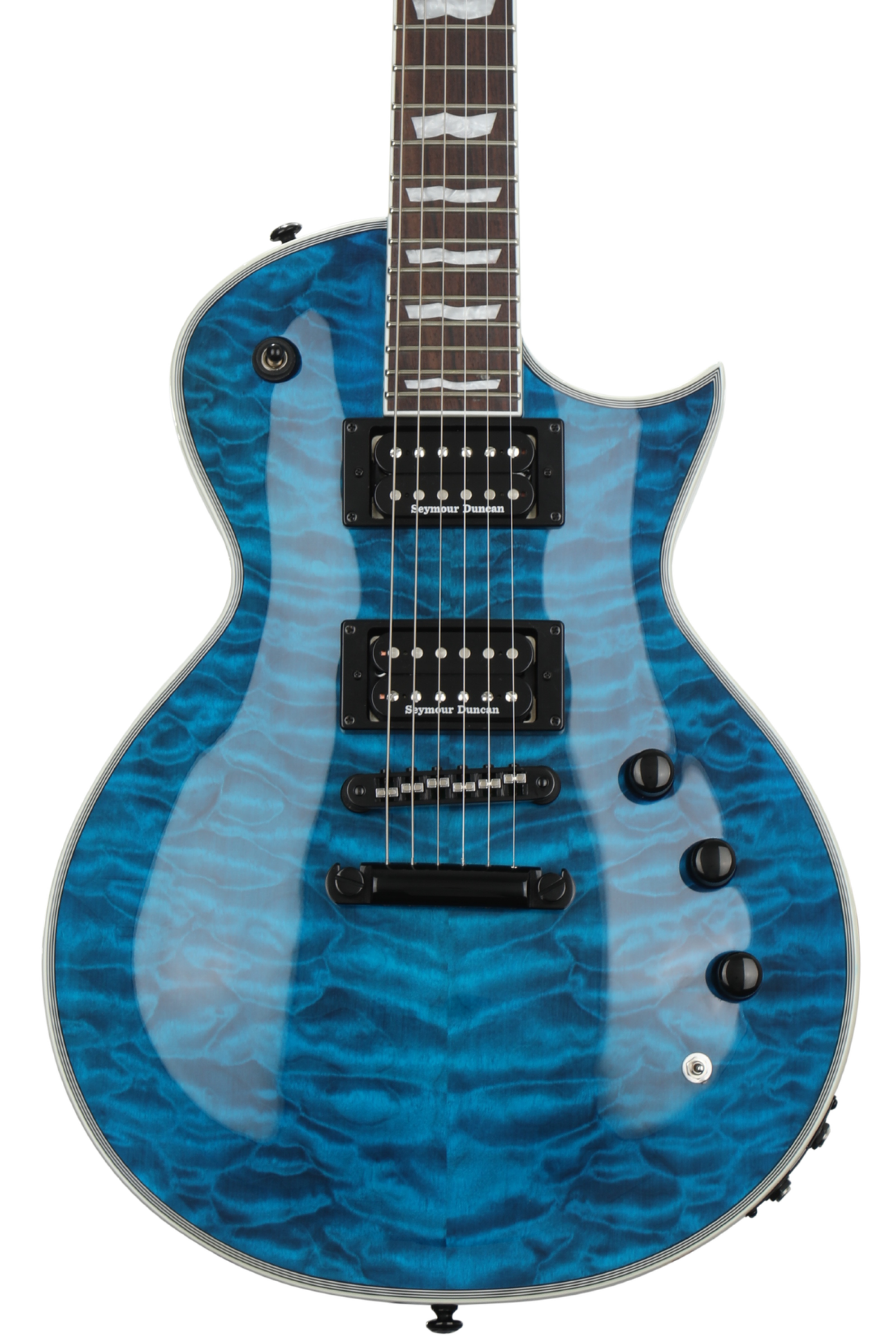 最安値爆買いESP LTD EC-10 Blue ／Ecripce（エクリプス）ブラック 国内未発売モデル エレキギター レスポール ESP