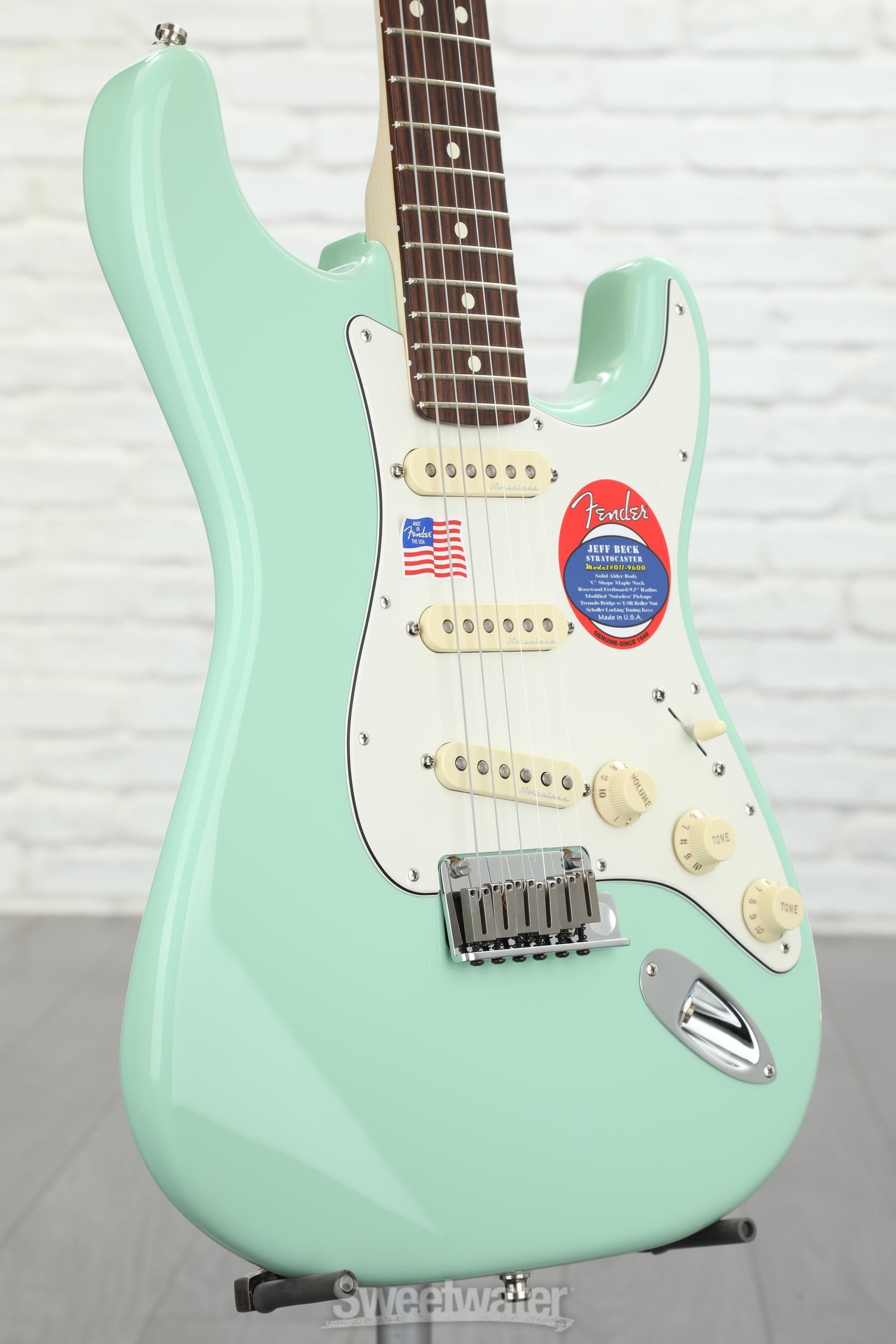 Fender Jeff Beck Stratocaster - Surf Green with Rosewood Fingerboard |  Sweetwater