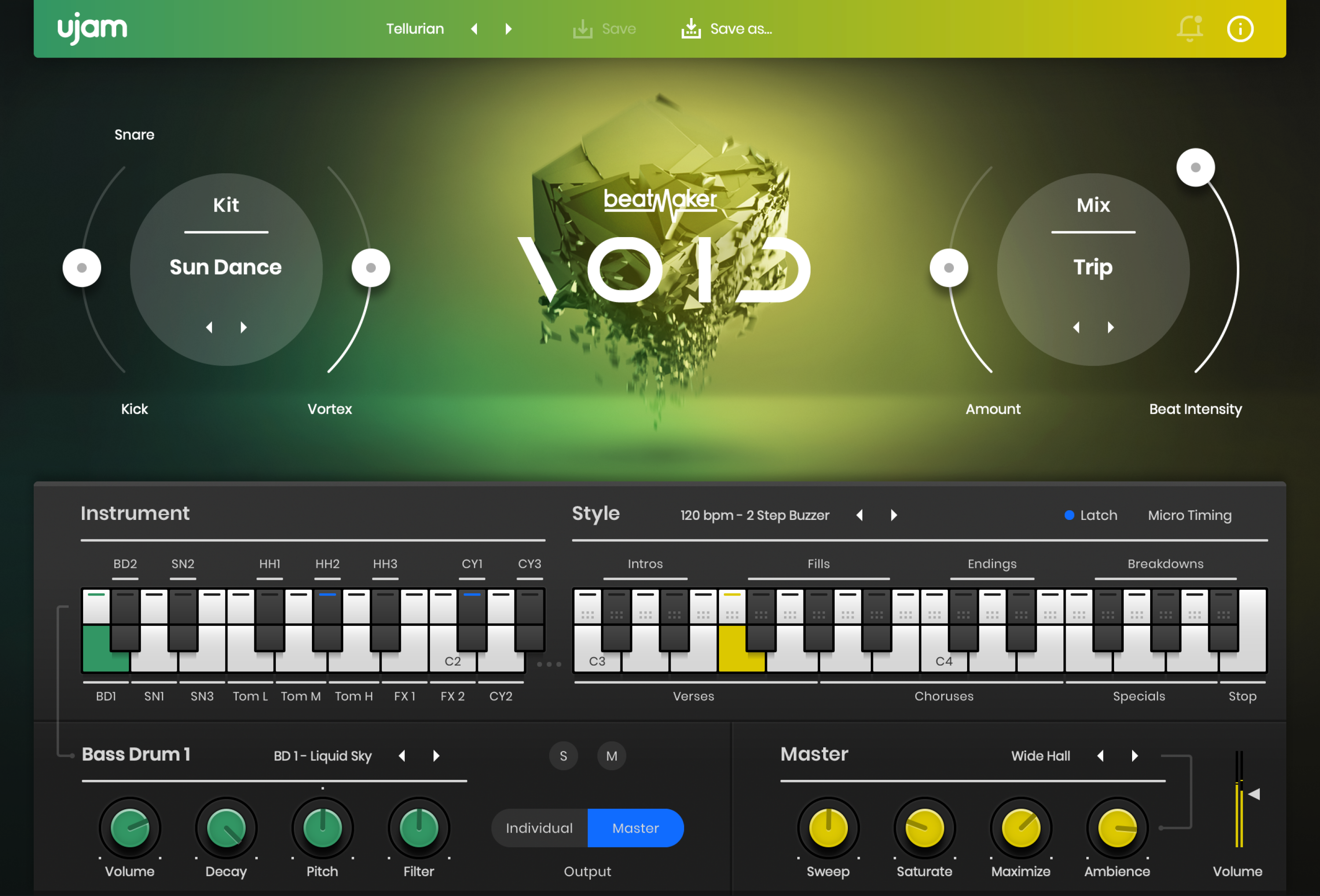 Photo of UJAM Beatmaker Void Drum & Bass Virtual Drum Machine