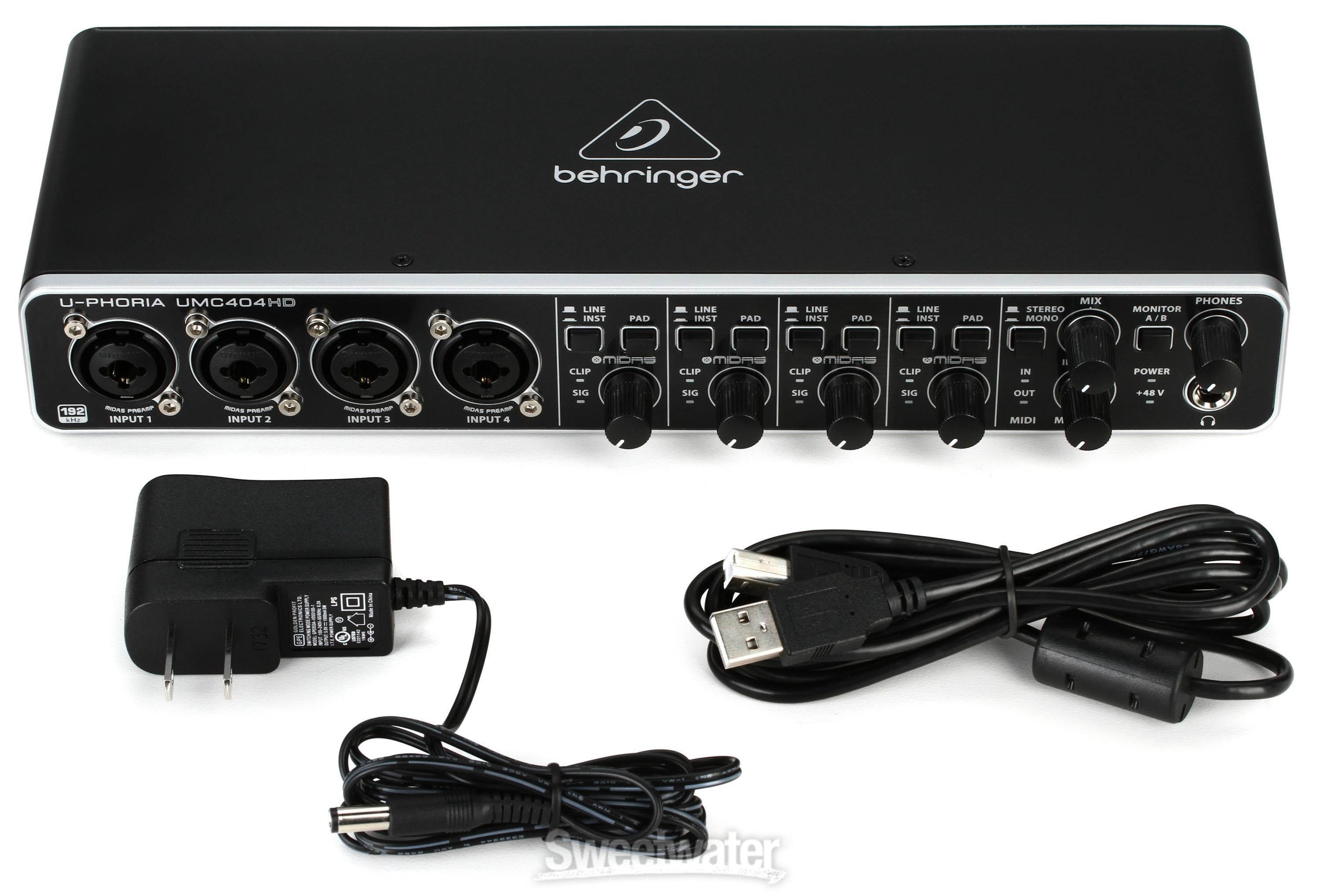 Behringer U-Phoria UMC404HD USB Audio Interface | Sweetwater